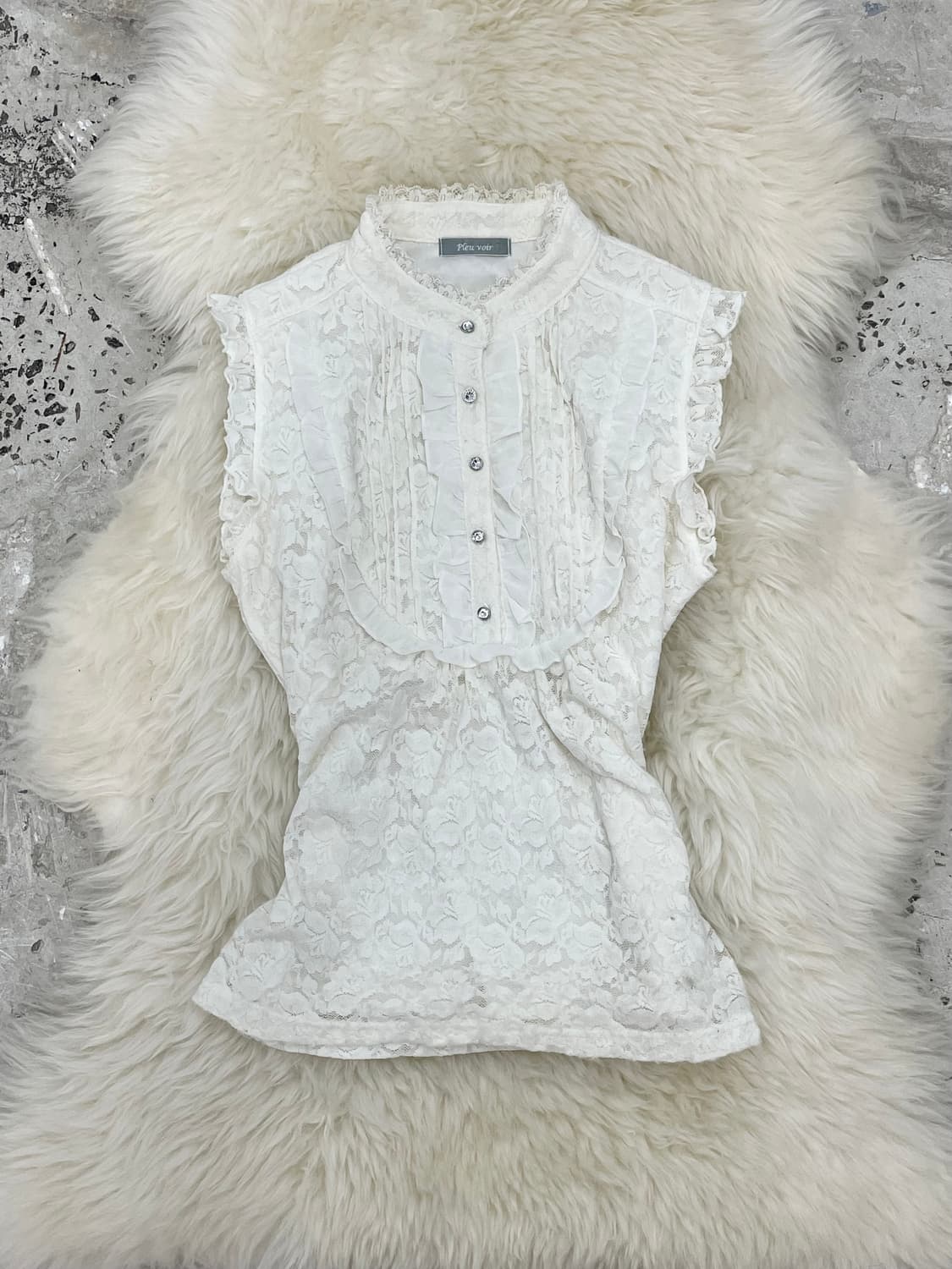 퓨어 갸루 레이스 버튼 탑 상품이미지2