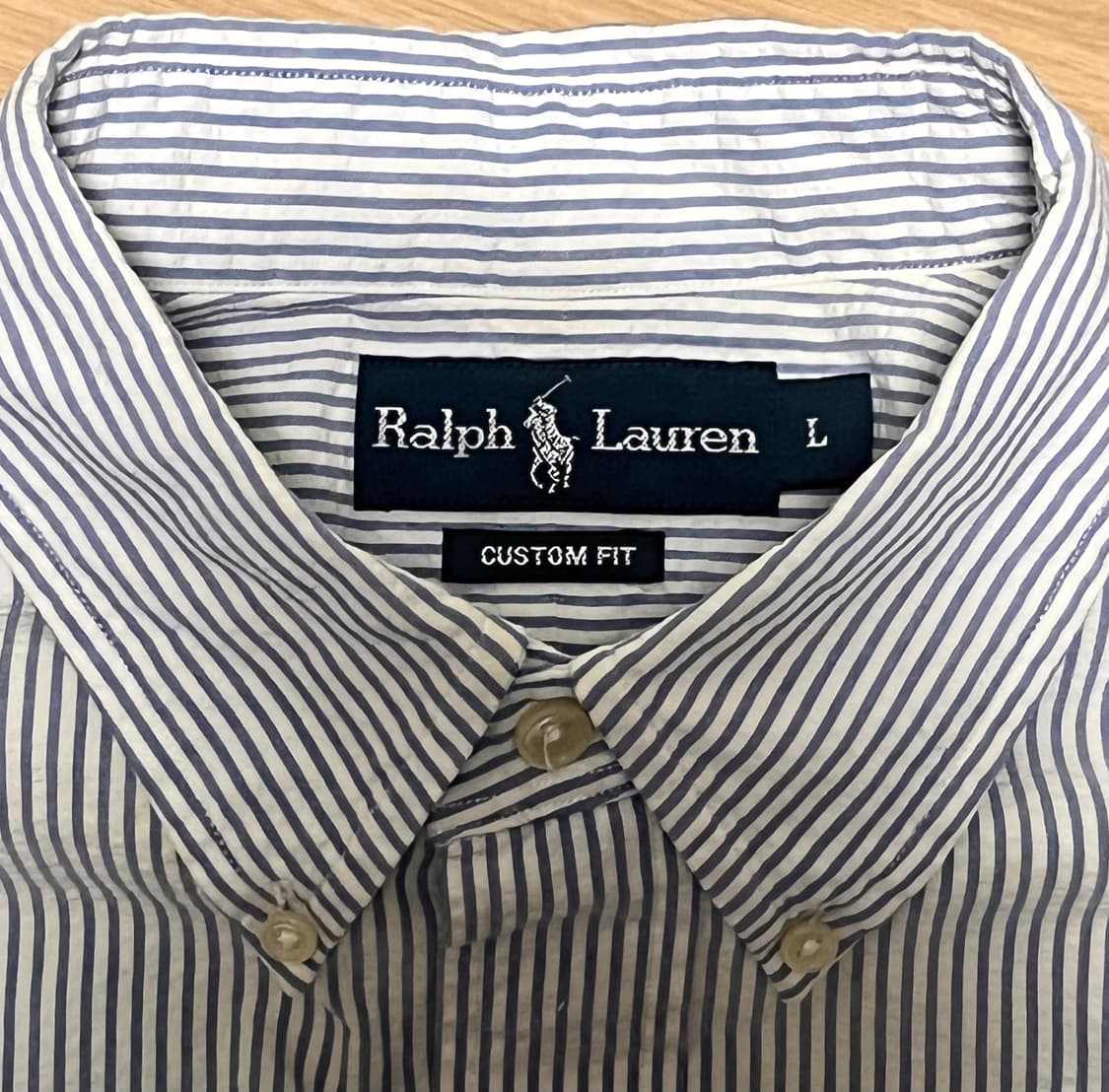 랄프로렌 스트라이프 반팔 셔츠 L 상품이미지2