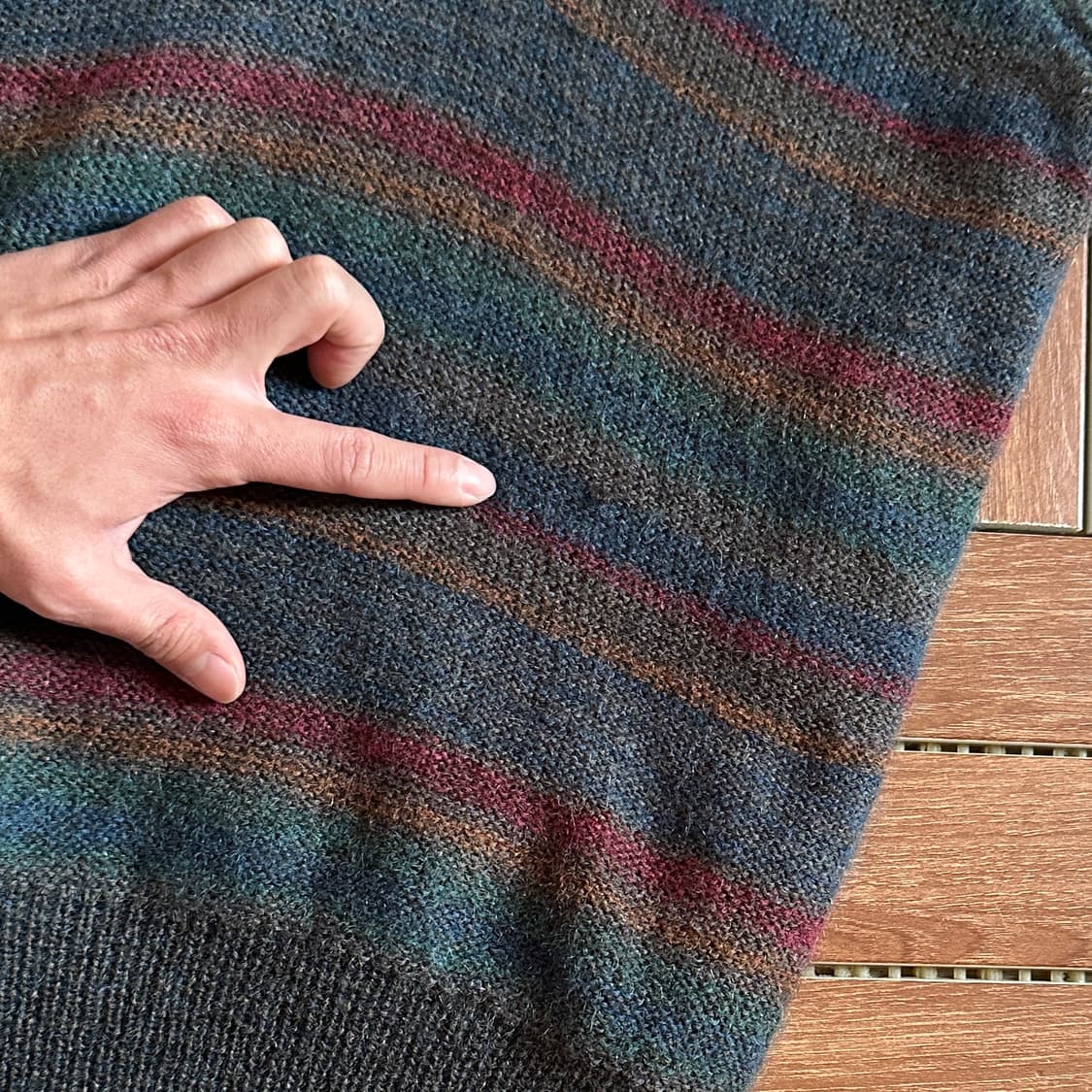 90‘s Hemmond italy made v-neck wool knit 상품이미지7