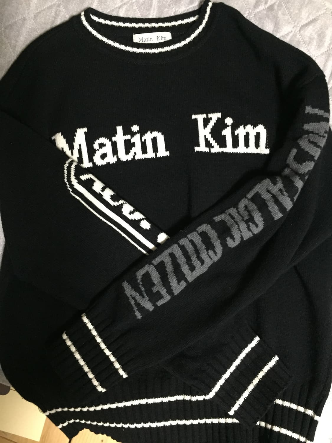 마뗑킴 스펠 니트 블랙 상품이미지3