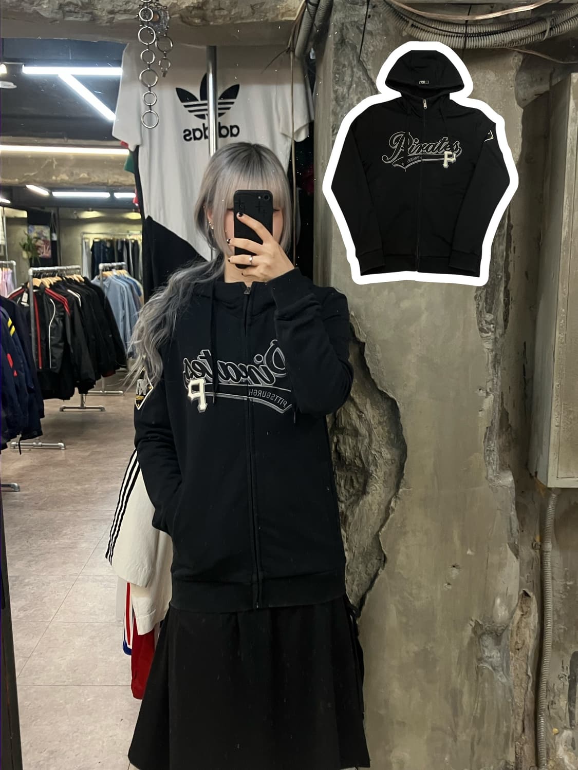 mlb 후드집업 블랙 95 #csz2621 상품이미지1