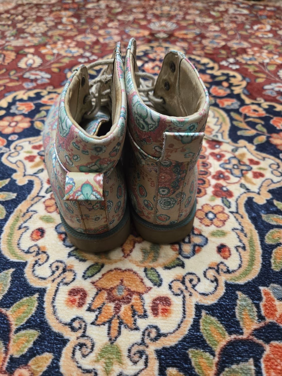 오일릴리(OILILY) 멀티 패턴 레더 워커 부츠 eu36/230-235 상품이미지4