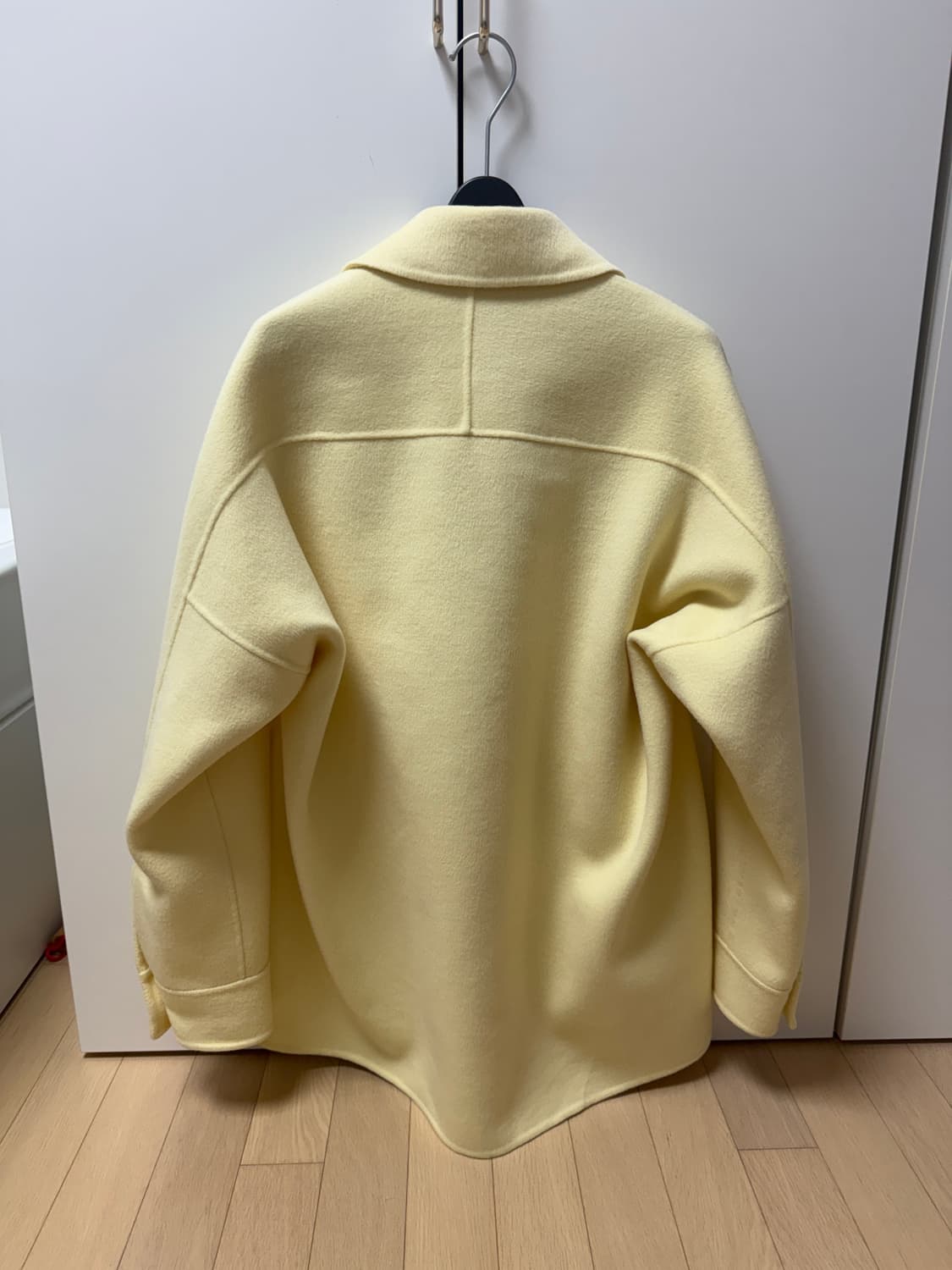 COS 더블페이스 울 자켓 코트 옐로우 xxs 상품이미지2