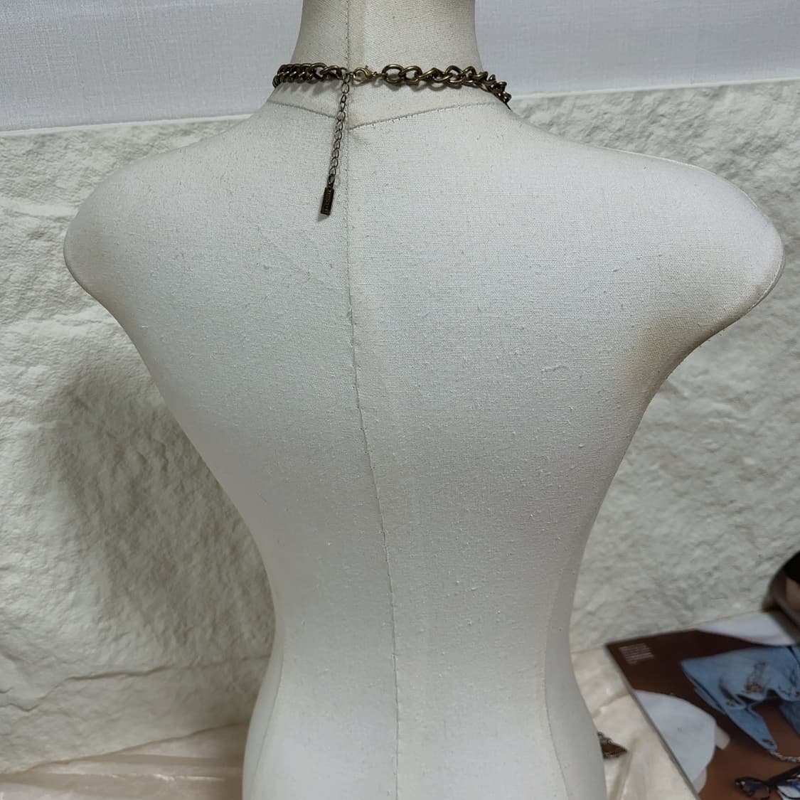 빈티지 황동 baublebar 플라워 오리엔탈 목걸이 상품이미지3