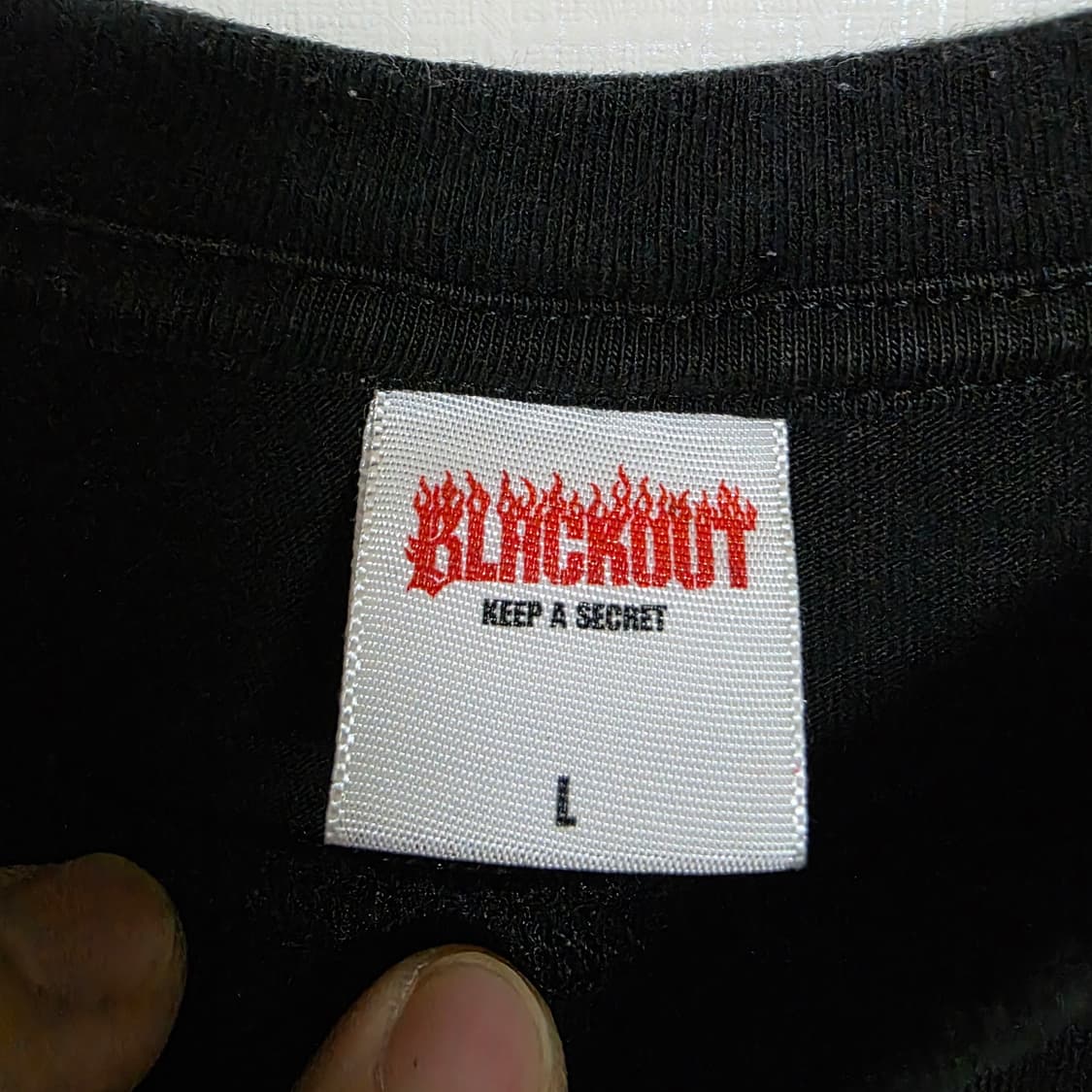 블랙아웃 일렉트릭 티셔츠 L사이즈 상품이미지6