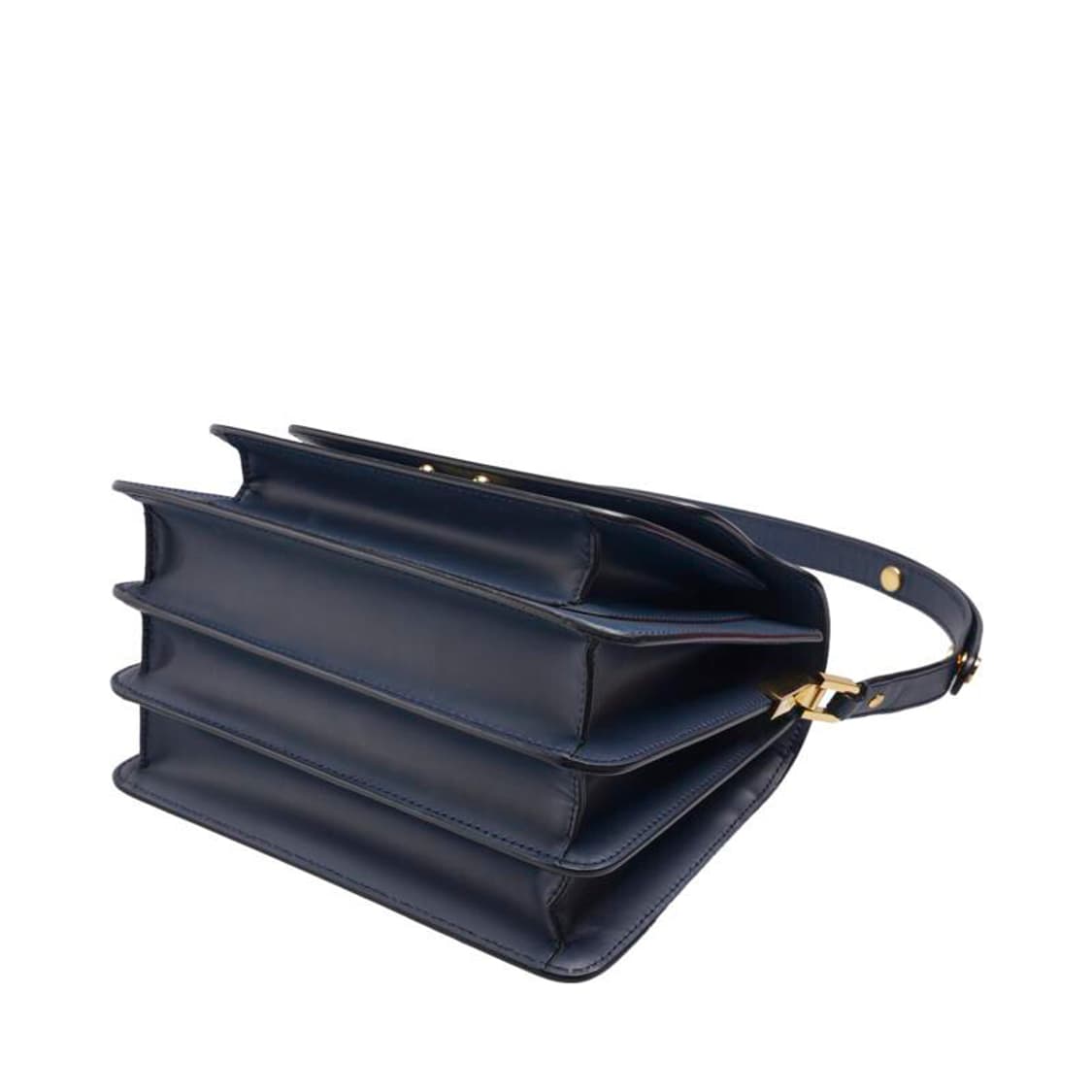 (중고) 마르니 네이비 카프스킨 트렁크 미듐 숄더백 상품이미지3