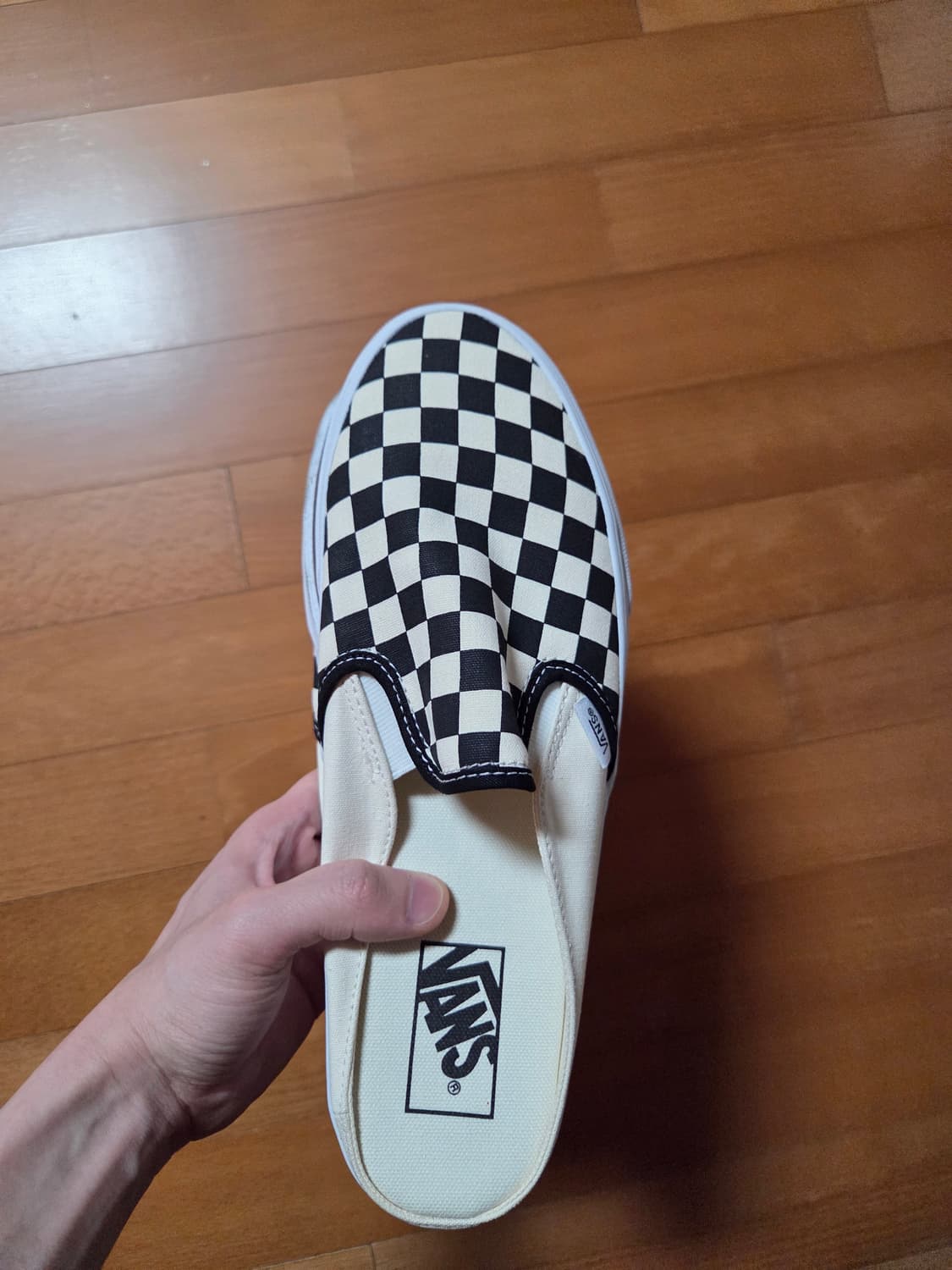 반스 슬립온 뮬 체커보드 블랙/화이트 상품이미지2