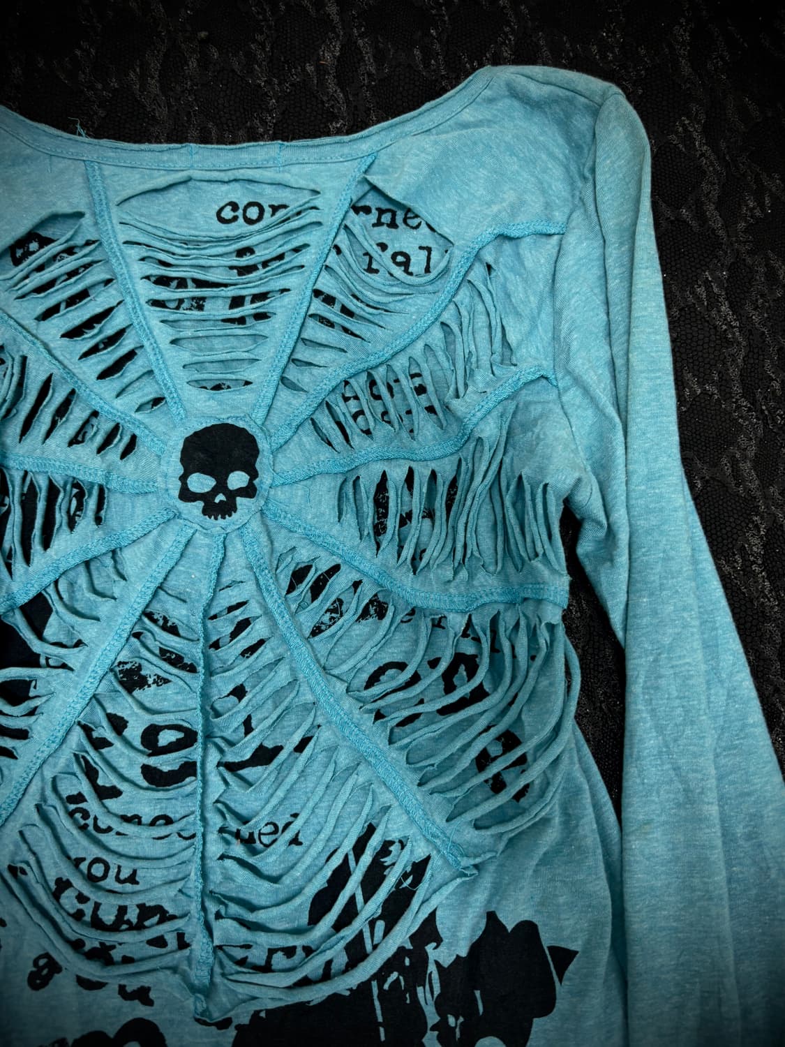 “LAZY DAISY” 00’s Punk Cross&Skull Spide 상품이미지5