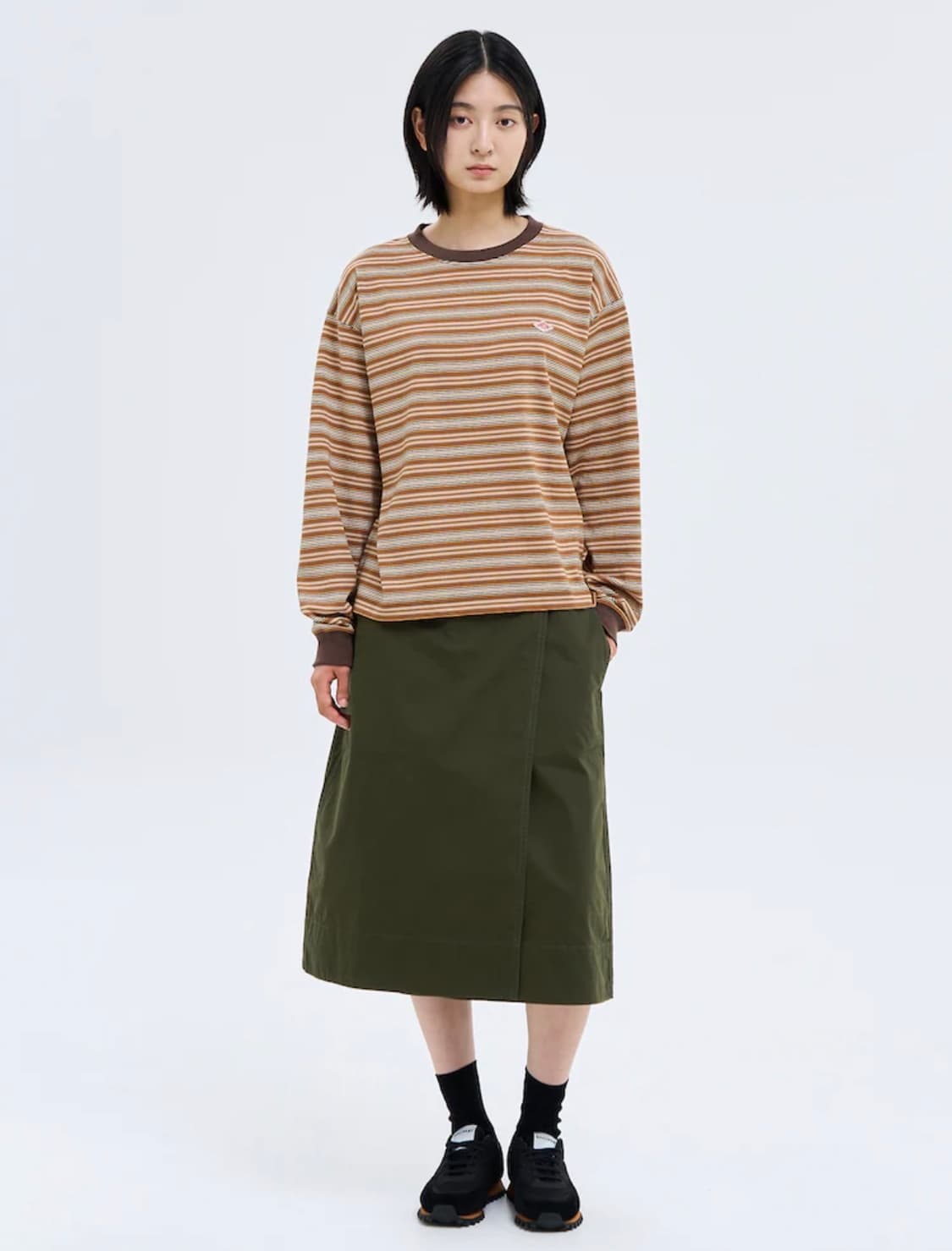 DANTON 단톤 스트라이프 긴팔 티셔츠 상품이미지2