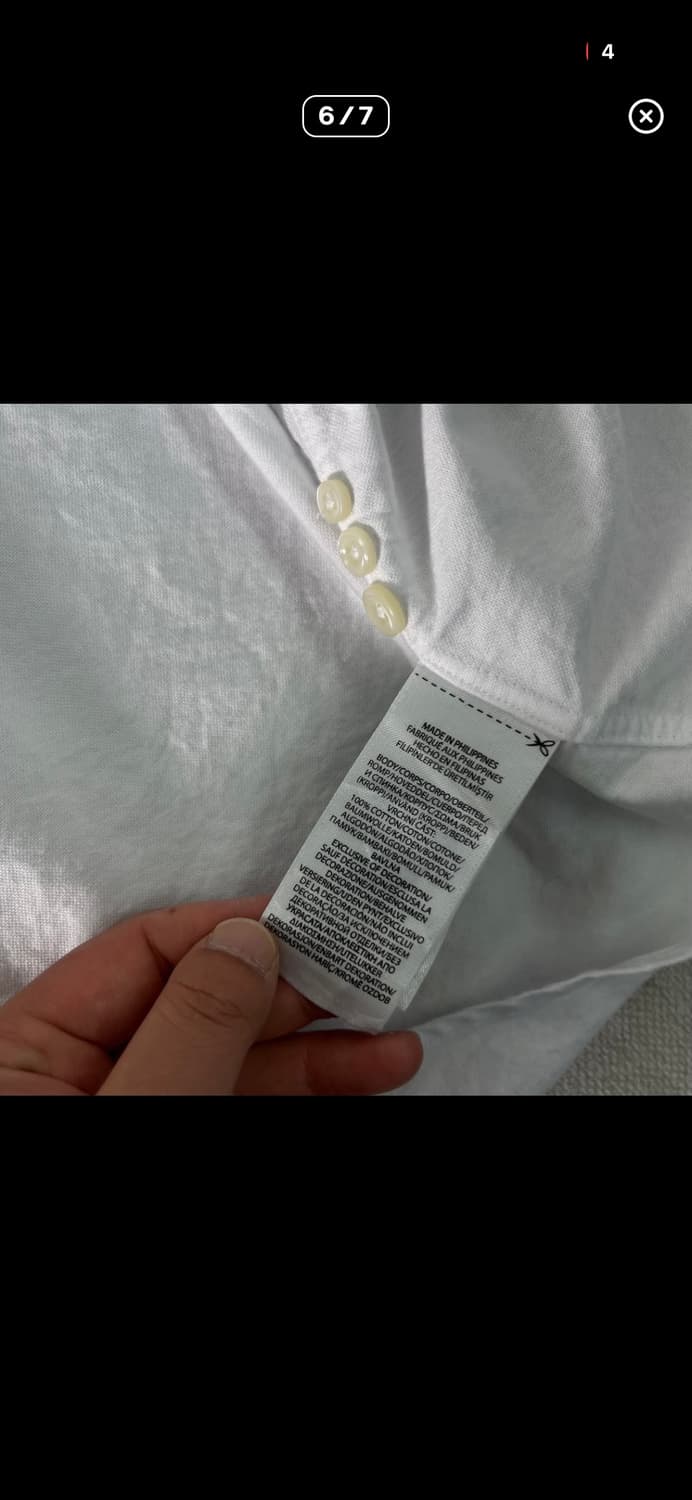 폴로 랄프로렌 신형라벨 화이트 셔츠 3XL 상품이미지6