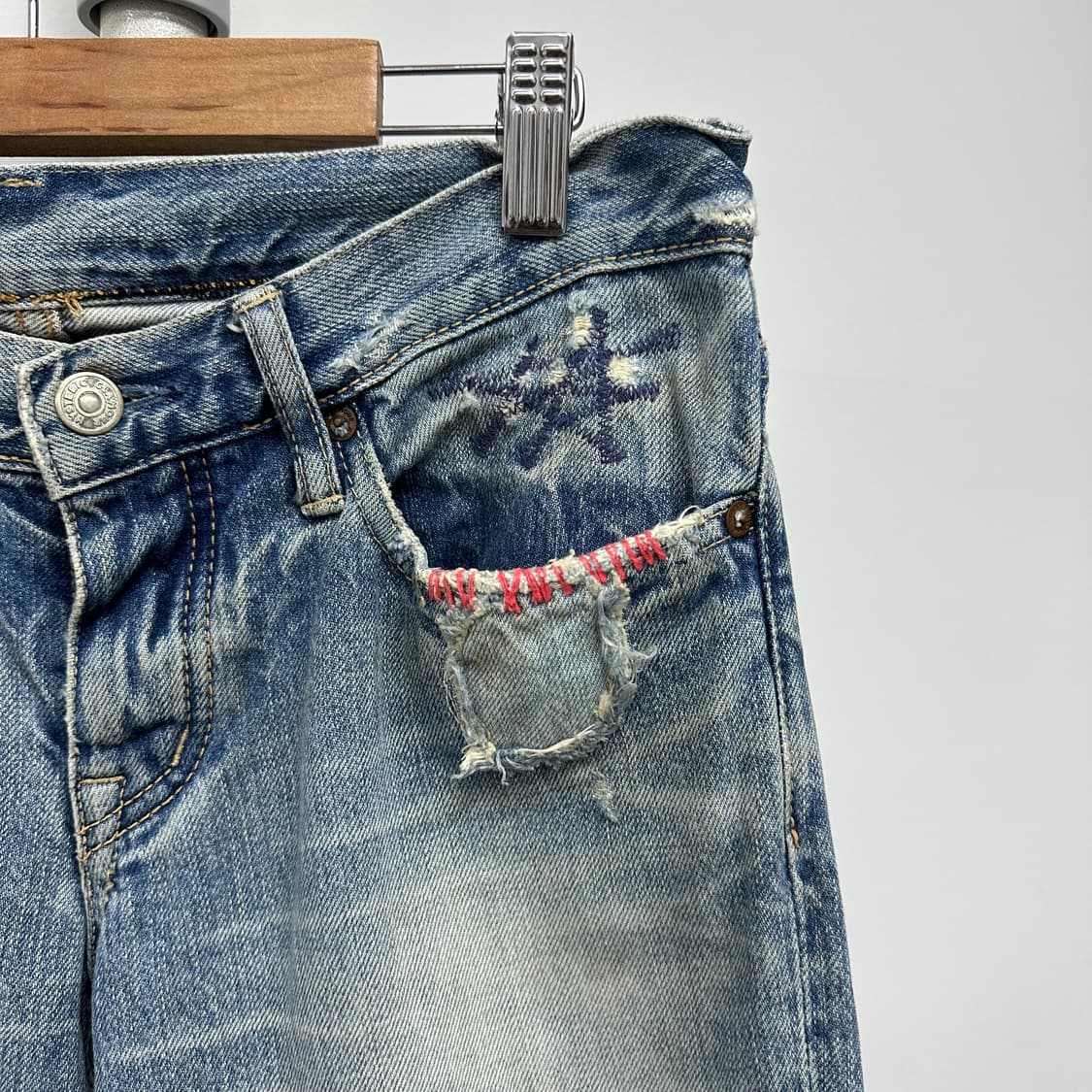 히스테릭글래머 데미지 디자인 데님 팬츠 상품이미지4