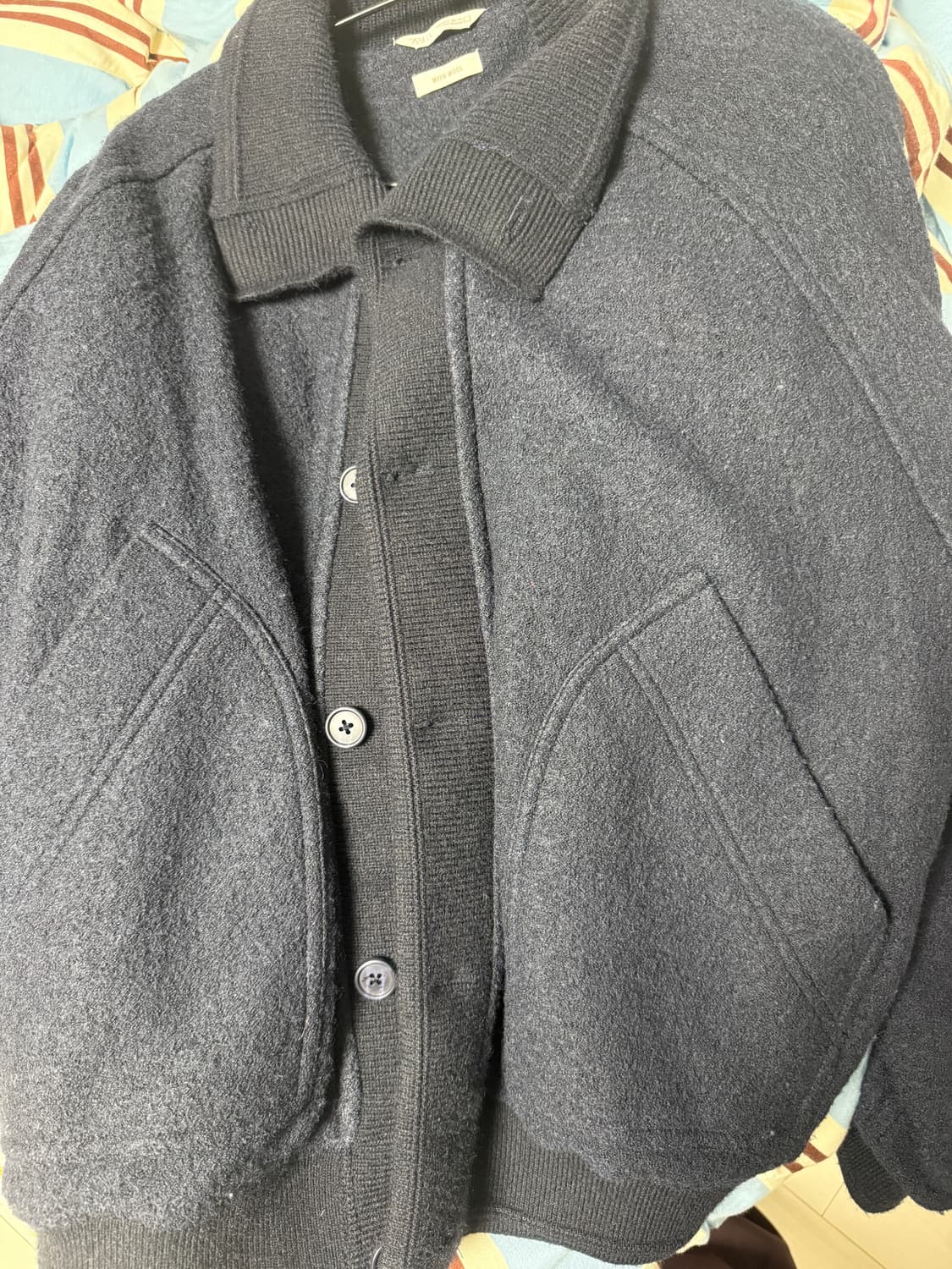 자라 콤비 리브 칼라 점퍼 L(42) 상품이미지1