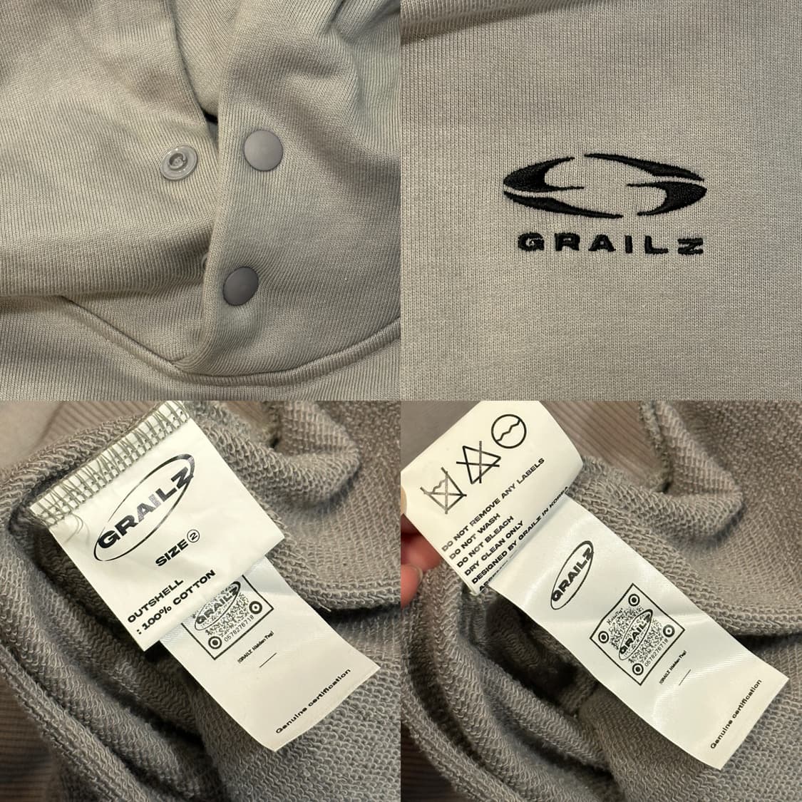 그레일즈 에센셜 후드티 (XL-XXL) 2사이즈 상품이미지9