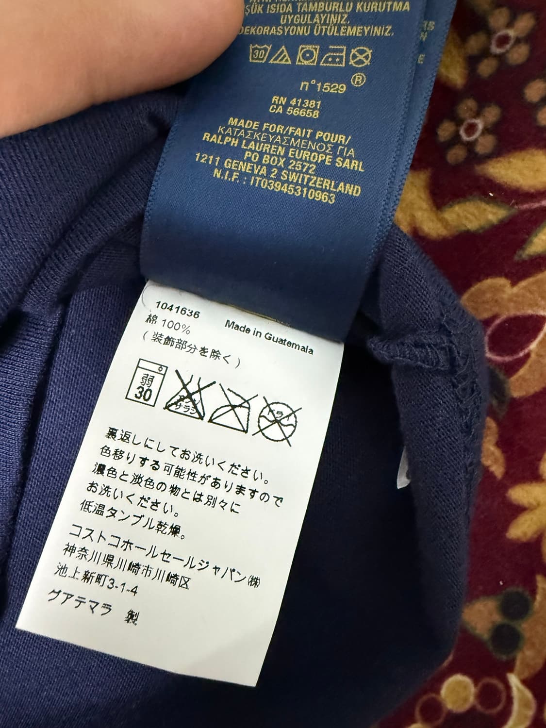 폴로 성조기 빅포니 반팔 티셔츠 네이비 상품이미지3