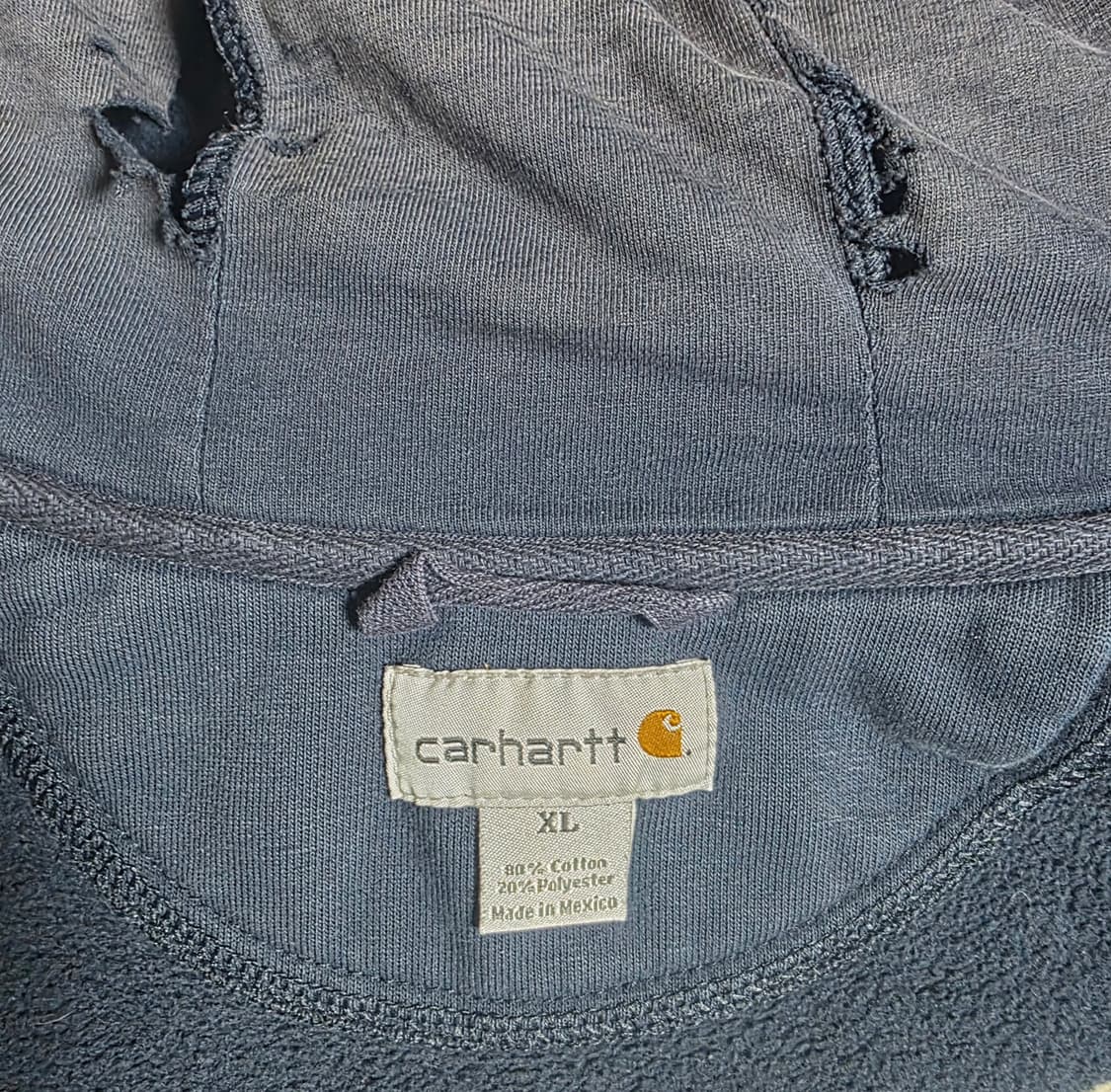 [XL] 빈티지 Y2K 칼하트 트래쉬드 후드집업 칸예 상품이미지7