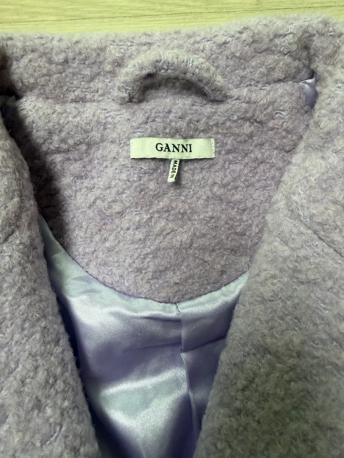 가니 GANNI 라벤더 코트 상품이미지3