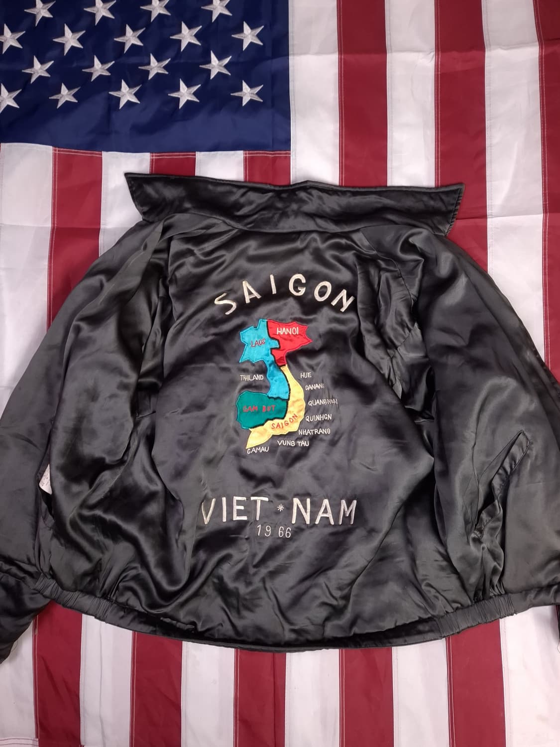 오리지날 90's 일본판 도그파이터 베트남전 리버서블 스카잔 상품이미지9