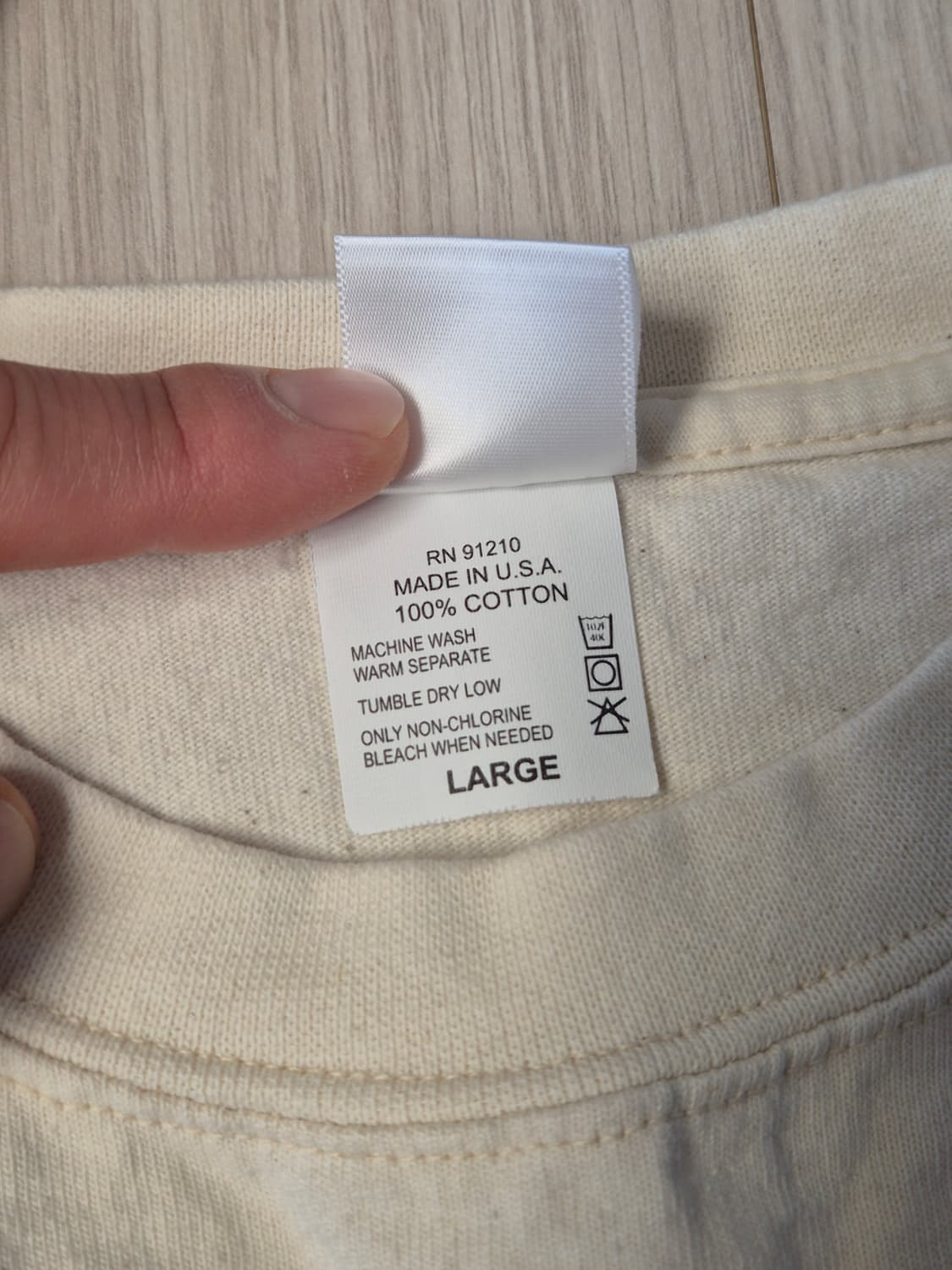 CAMBER 캠버 맥스웨이트 티셔츠 (네츄럴컬러) 상품이미지3