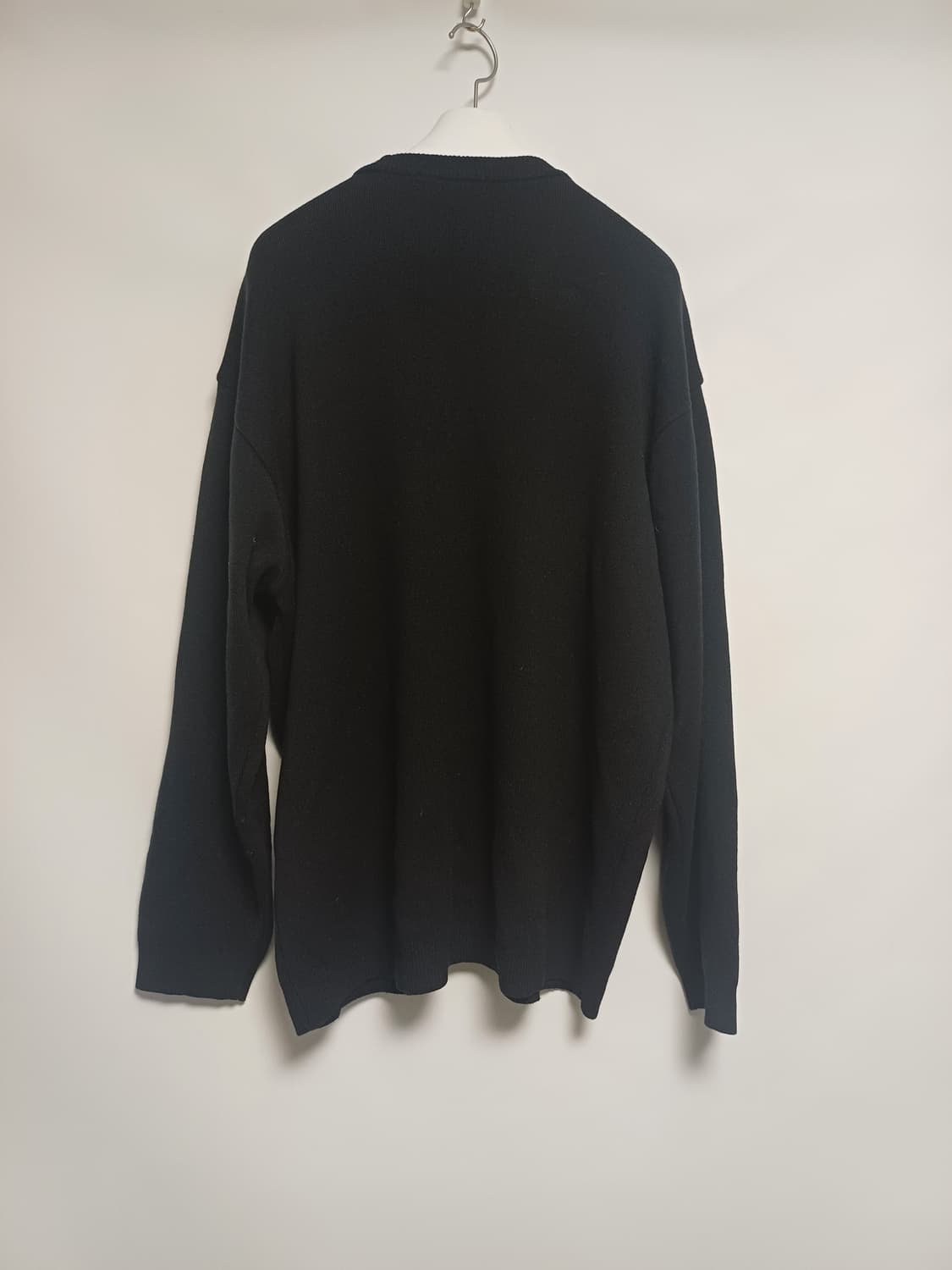 드로우핏 캐시나일론 블렌드 세미오버 가디건 (블랙) 상품이미지3