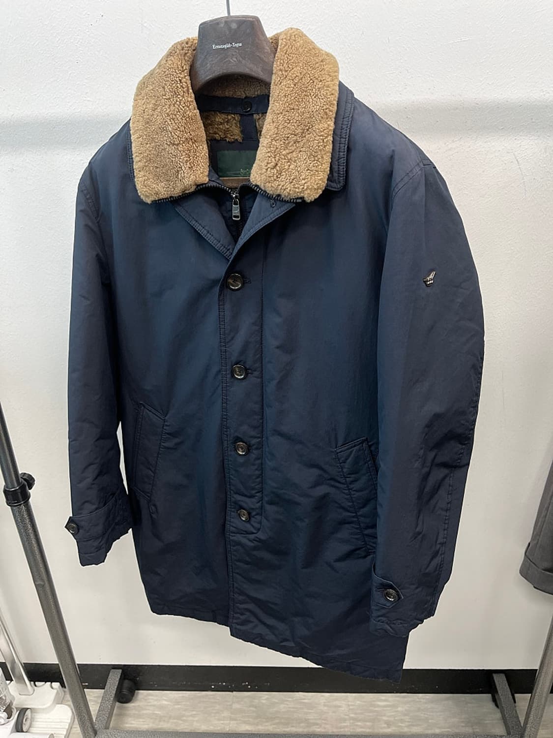 105) 헨리코튼 양털 구스 파일럿코트  상품이미지1