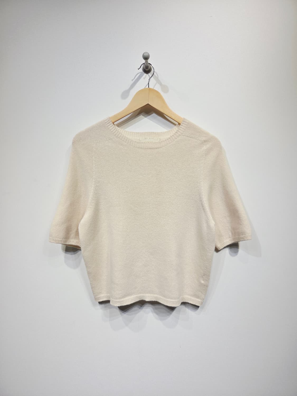 QUEEN'S RABBIT 퀸즈래빗 파인울 100% 반팔 니트 상품이미지2