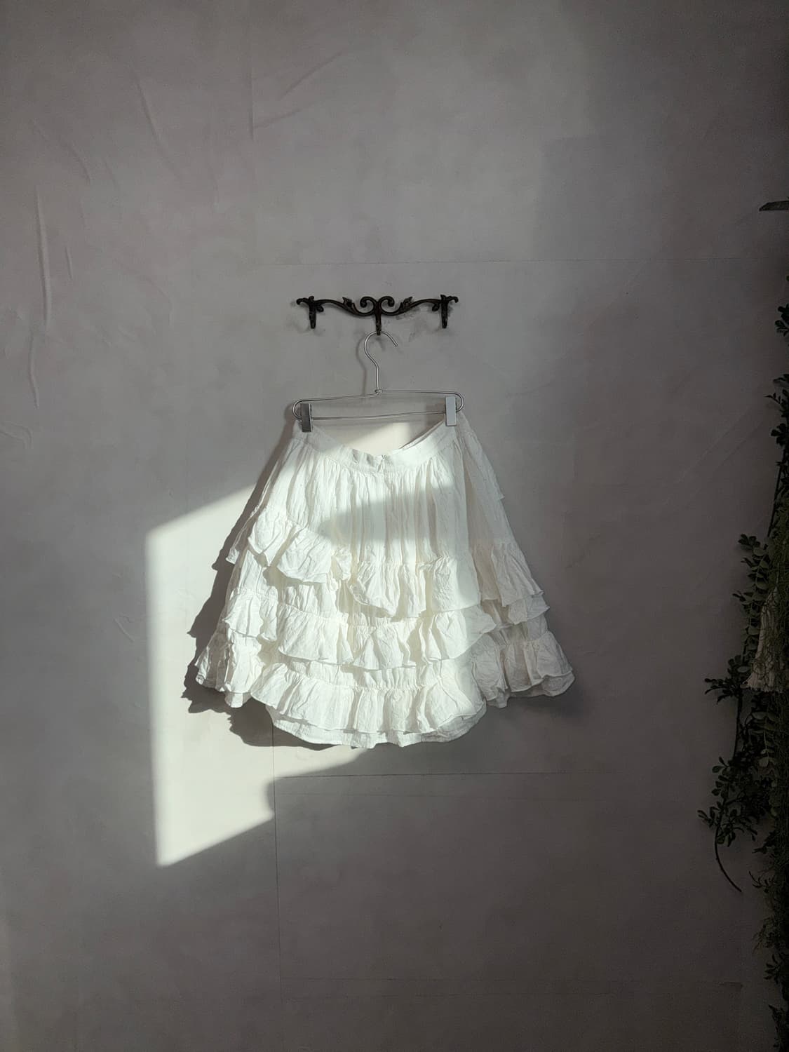 General Idea Unbal Cotton Frill Midi Sk 상품이미지4