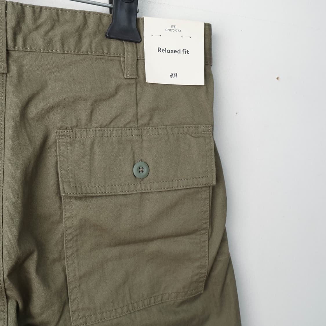 32/새상품 H&M 코튼 퍼티그 팬츠 상품이미지3
