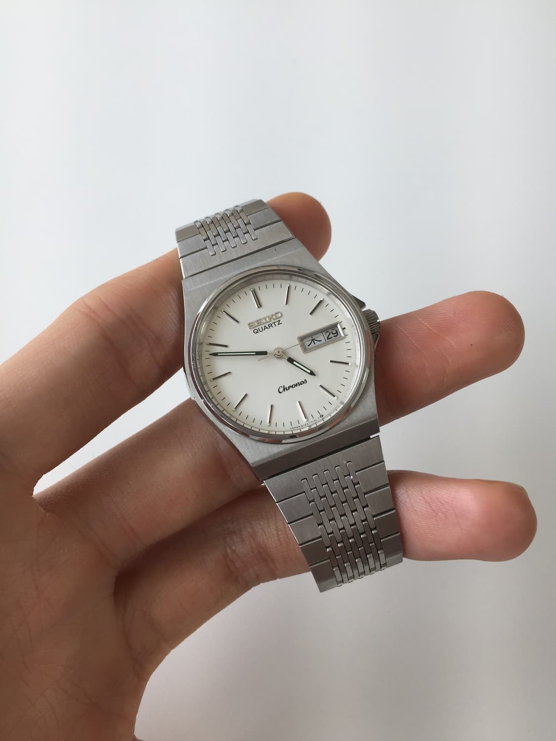80s seiko chronos day-date quartz 상품이미지1