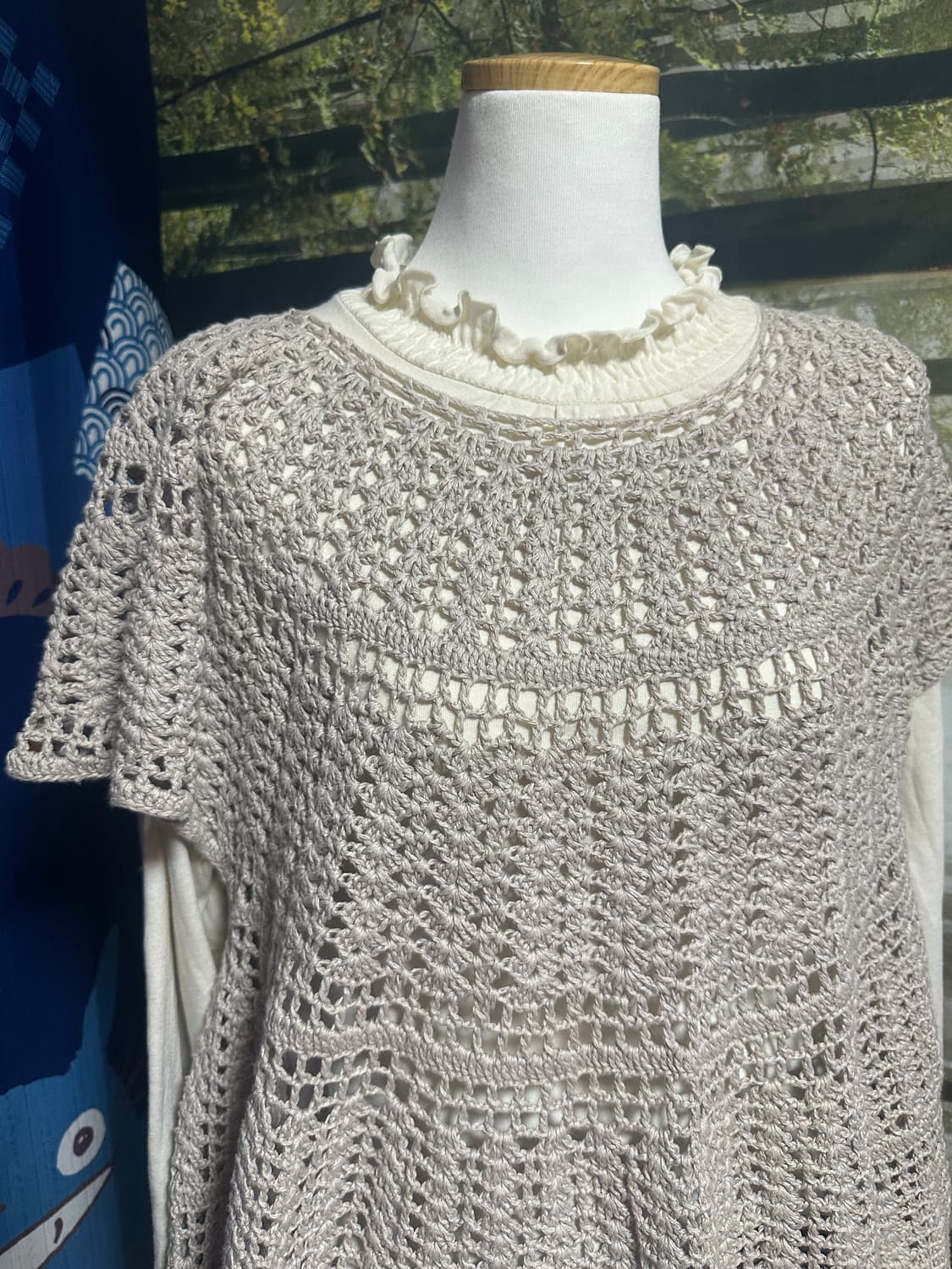 에카소포 ehka sopo 우유빛 프릴 티셔츠 모리 모리걸 상품이미지5