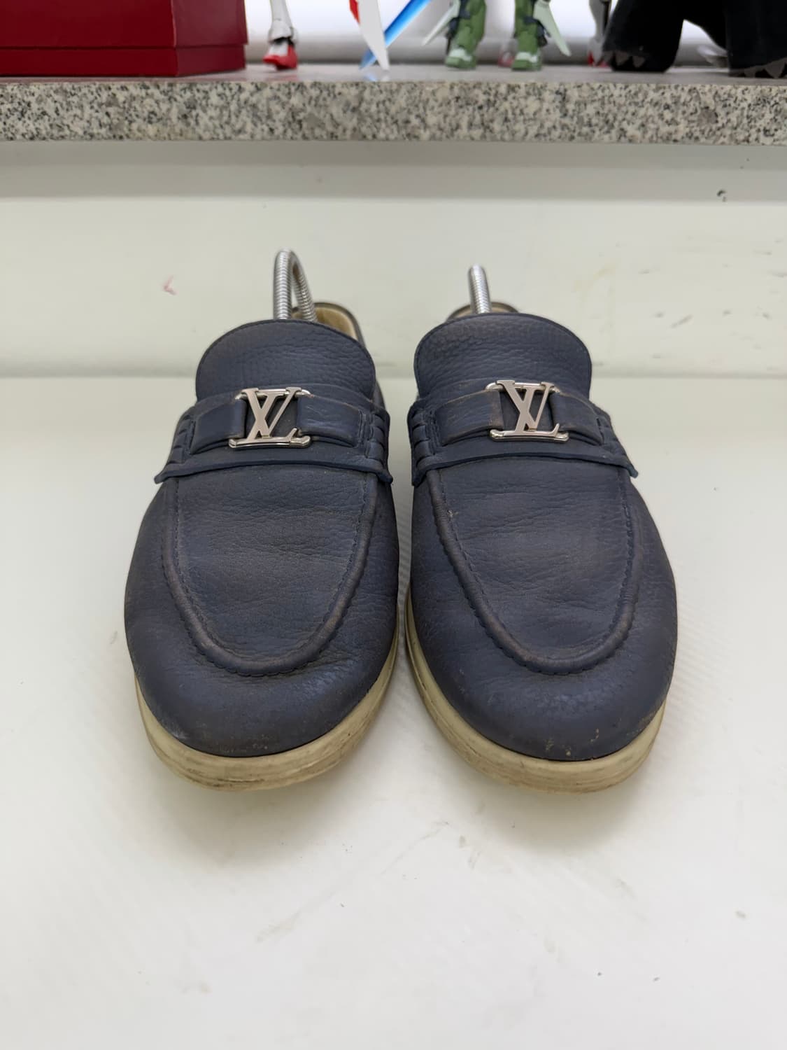 정품) 루이비통 LV로고 남성 로퍼 7.5(265) 상품이미지1