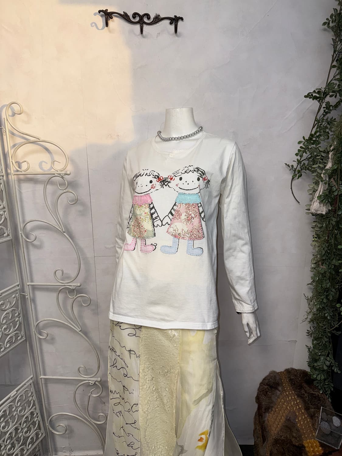 White twin babies patch long sleeve 상품이미지5