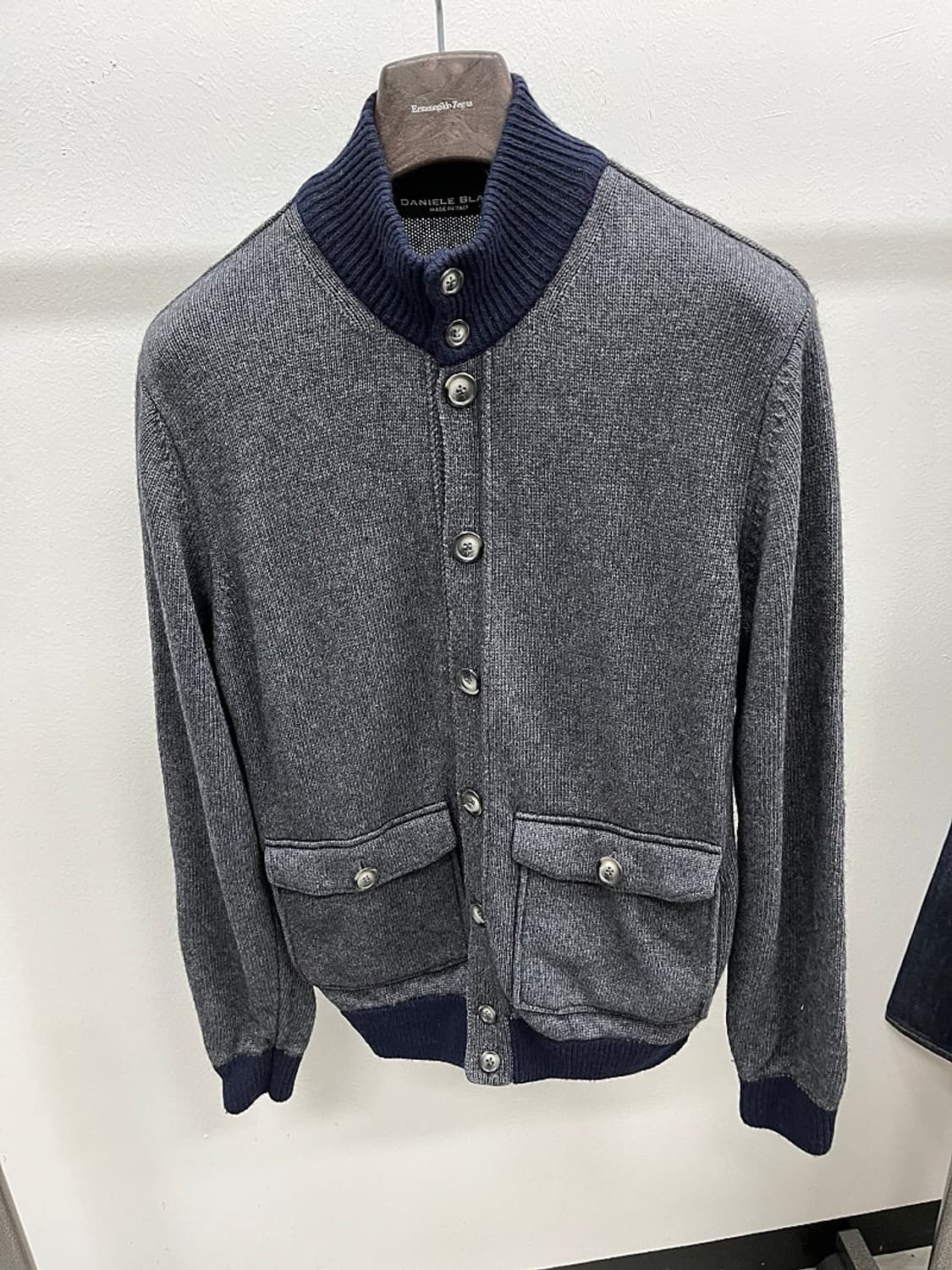 100-105) DANIELE BLASI 이태리 헤링턴 니트자켓 상품이미지1