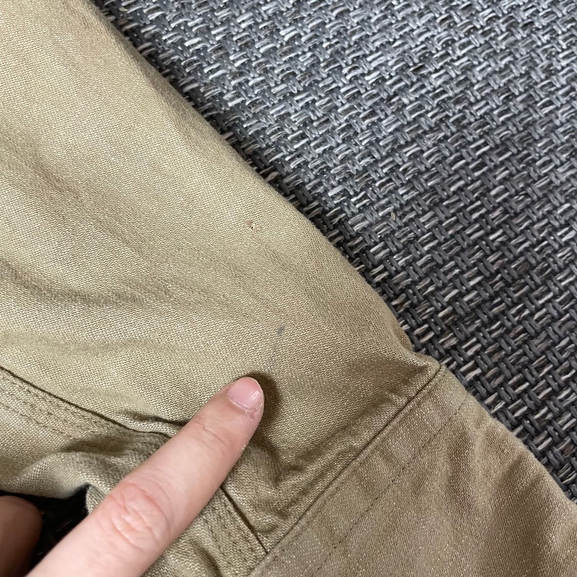 유니클로 카키 워커 코튼 자켓 L 상품이미지6