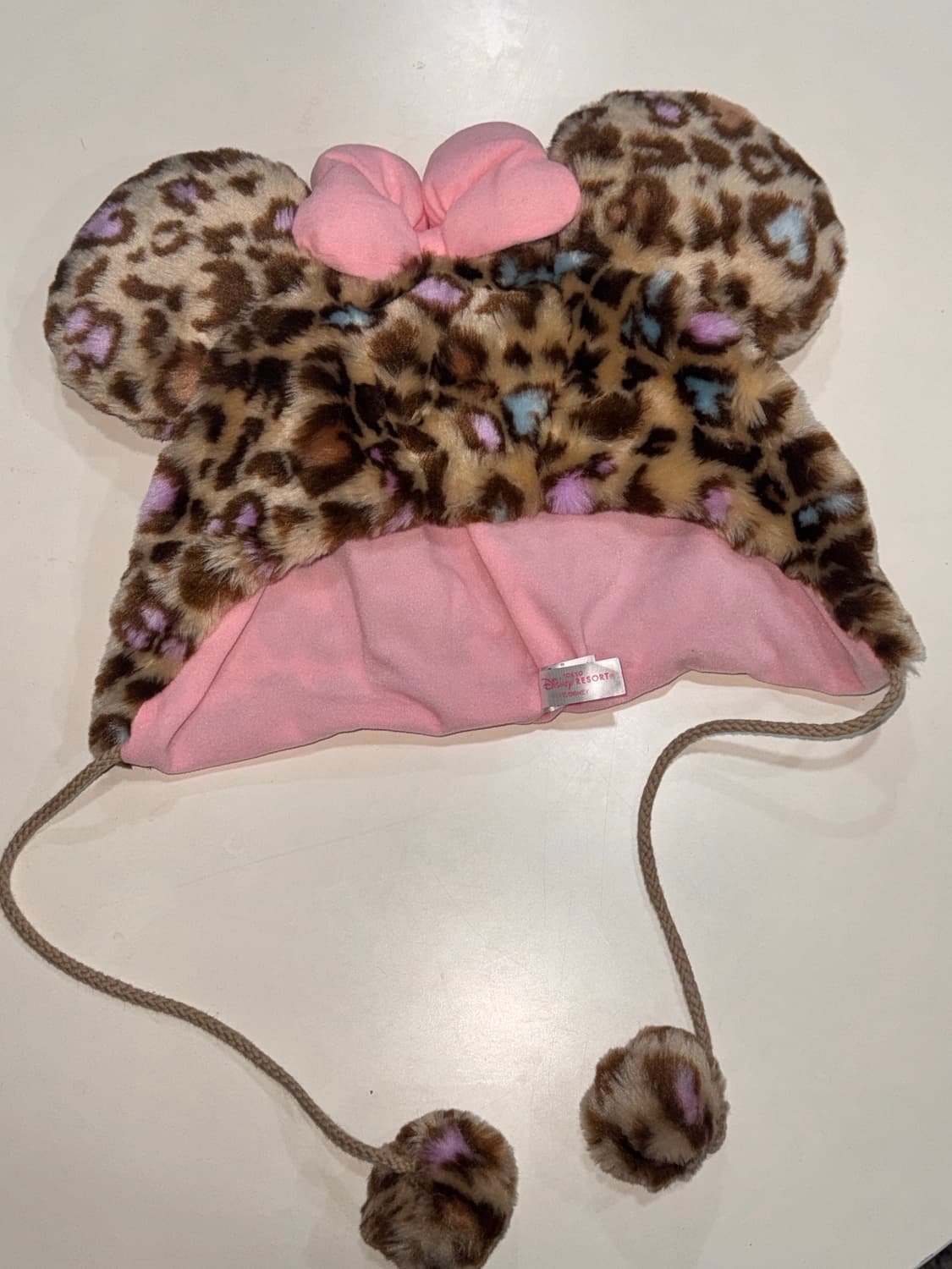도쿄 디즈니랜드 한정 미니마우스 레오파드 모자 히메오네갸루비니 상품이미지2
