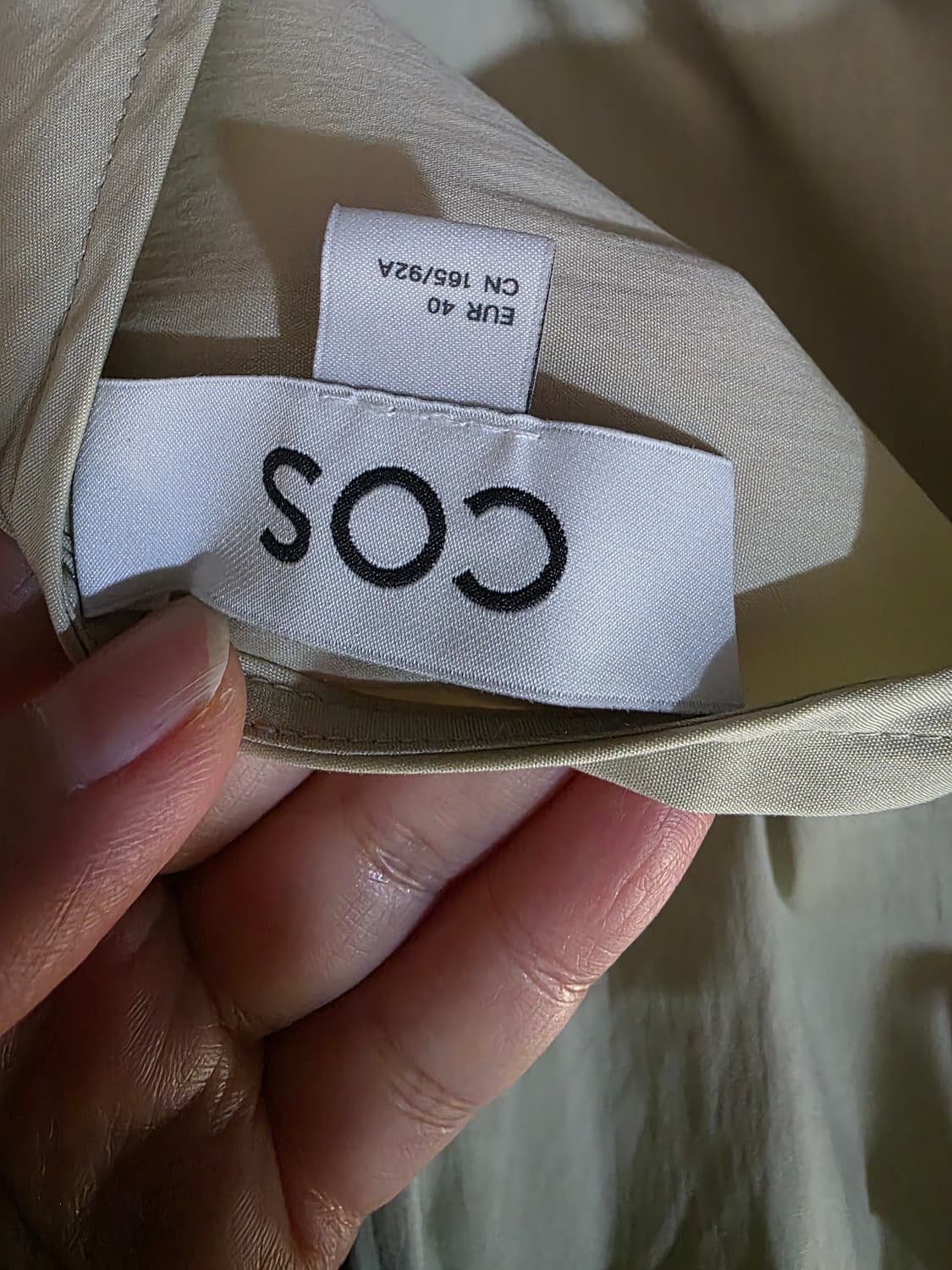 COS 개더드 오픈백 롱 드레스 EUR40 상품이미지9