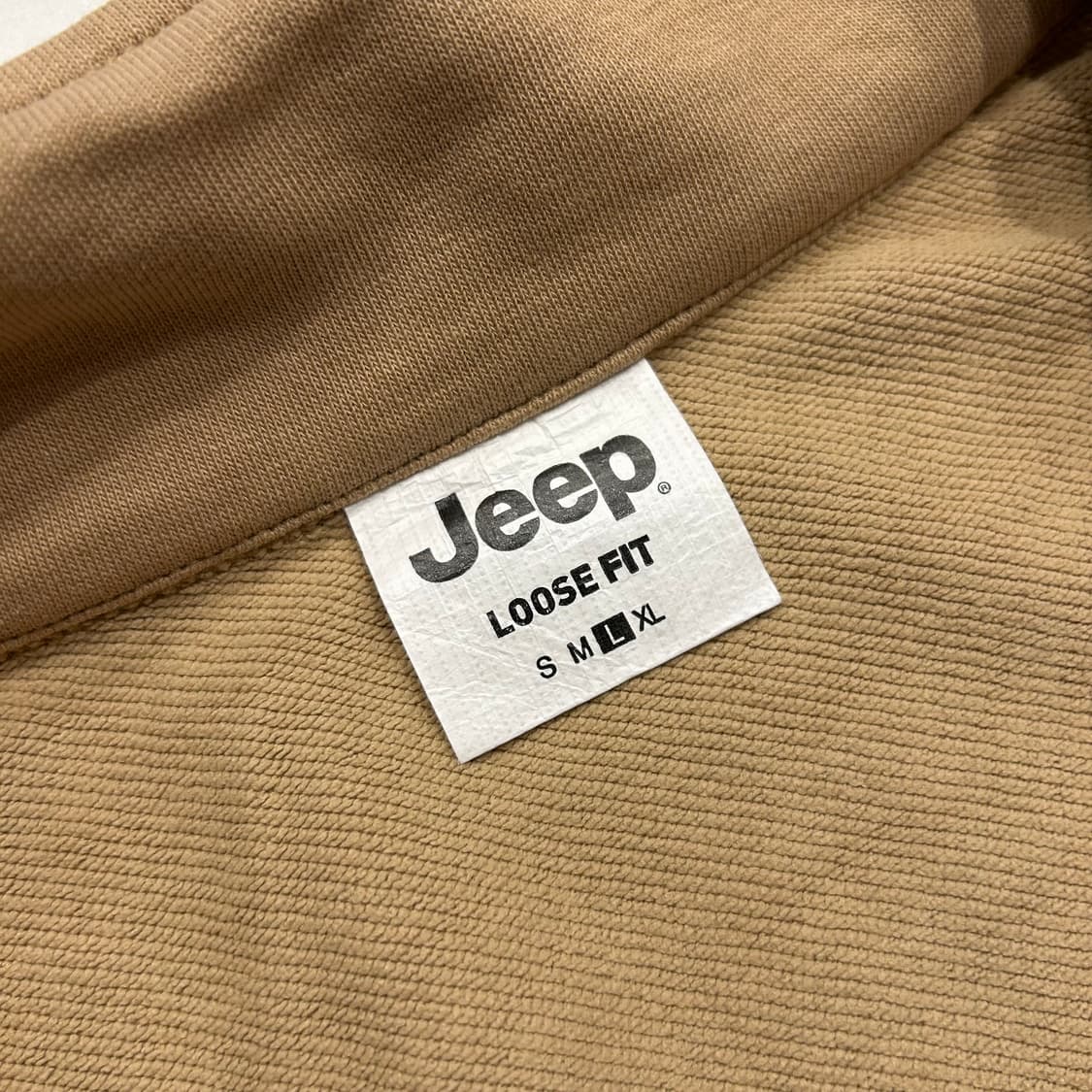[L] JEEP 지프 반집업 아노락 맨투맨 베이지 A445 상품이미지7