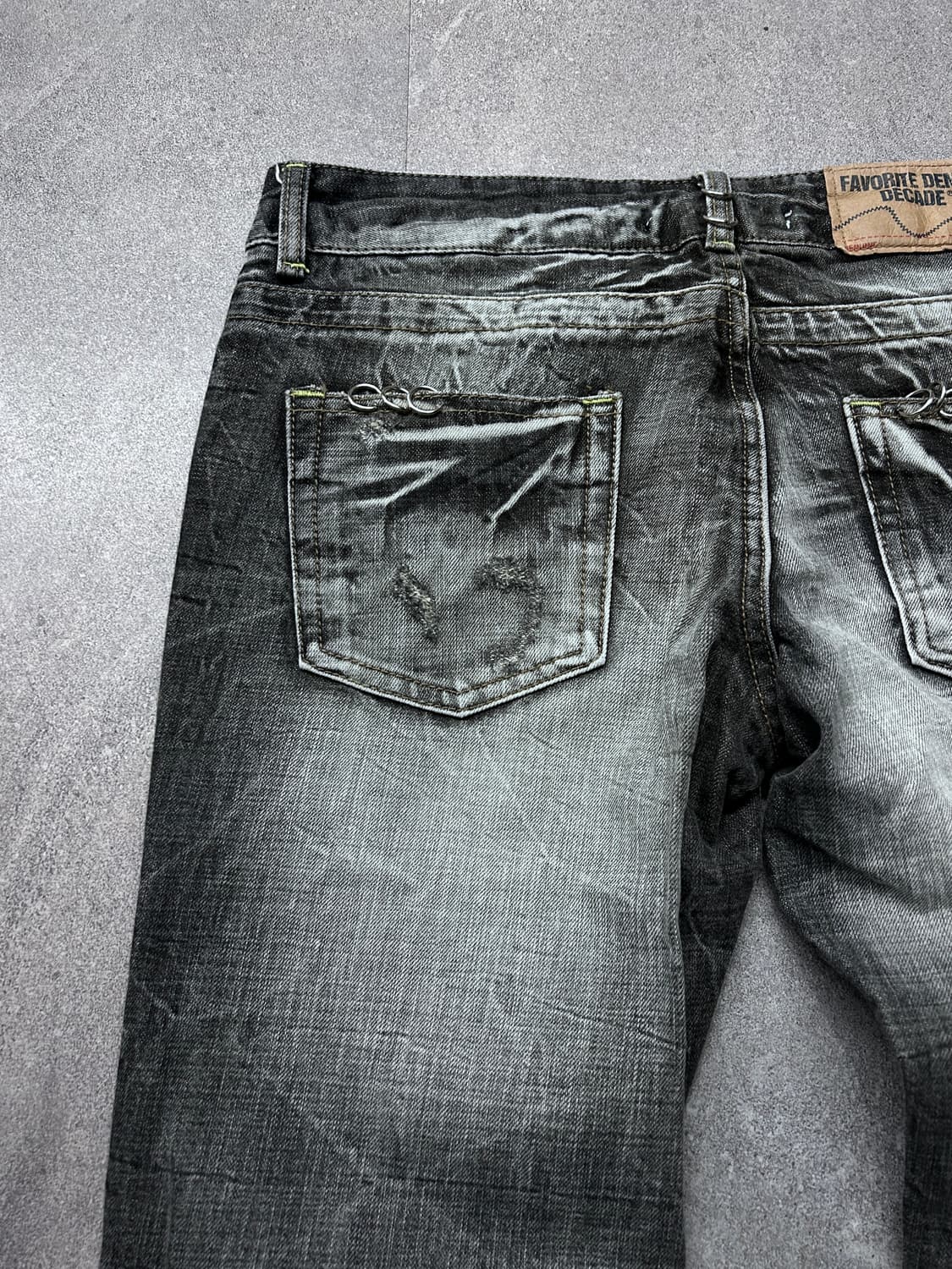 Decade Jpn 피어싱 샌드 워싱 부츠컷 데님 상품이미지9