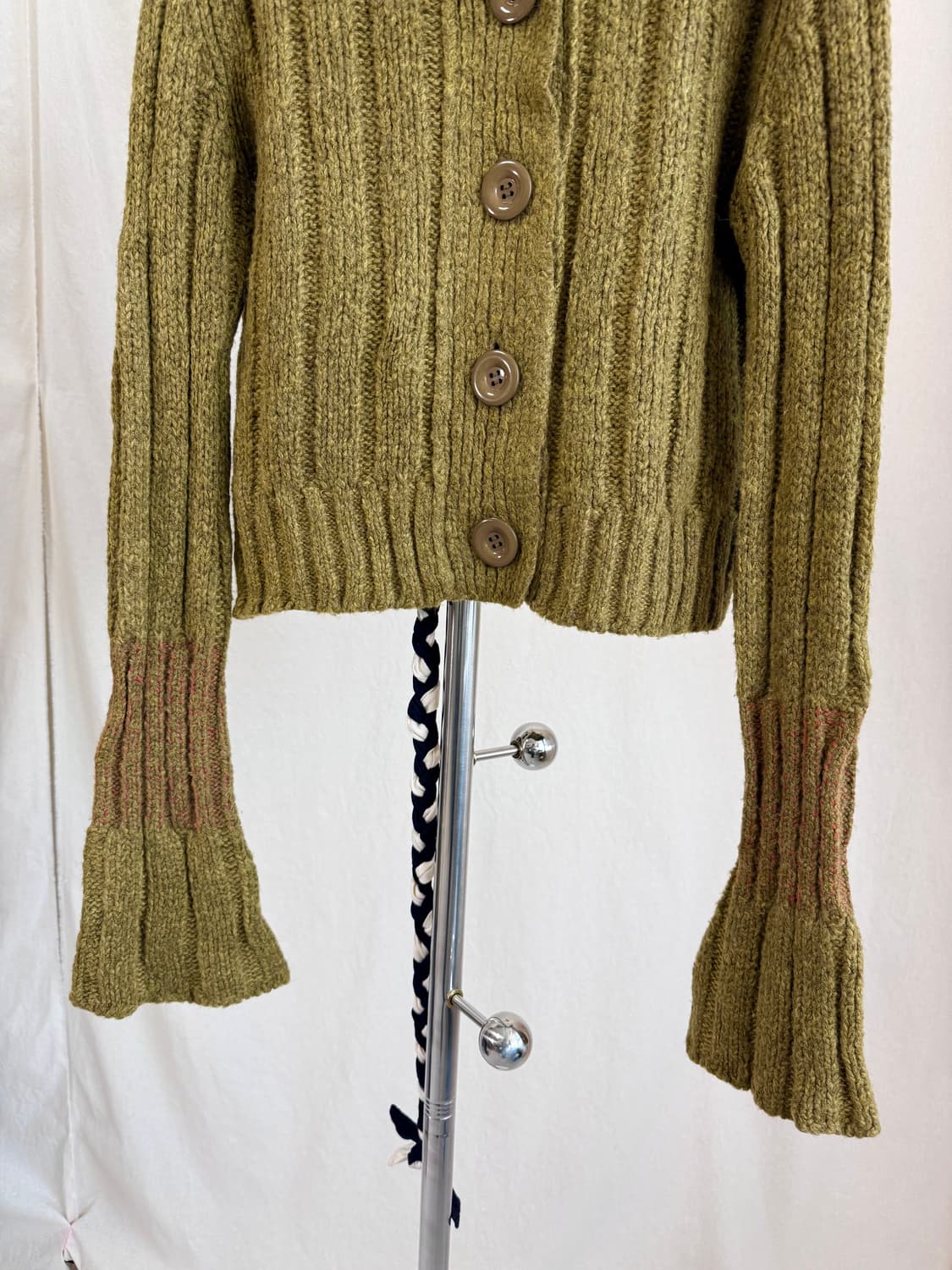 Sensounico 올리브 니트 가디건 상품이미지6