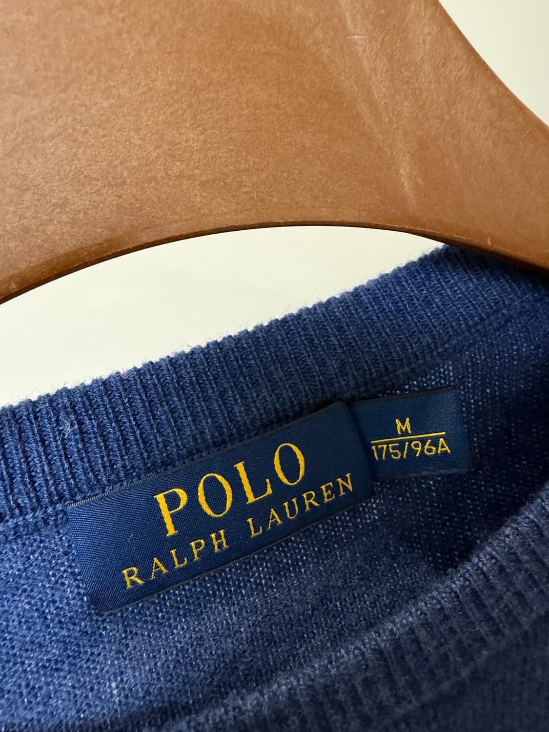 (M) 폴로 랄프로렌 블루 메리노울 니트 상품이미지4