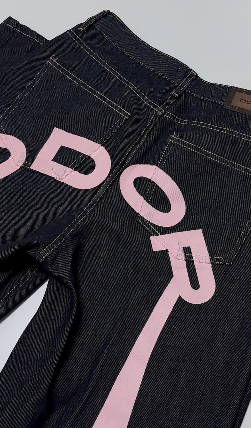 오도어 odor logo drop denim in pink 상품이미지1