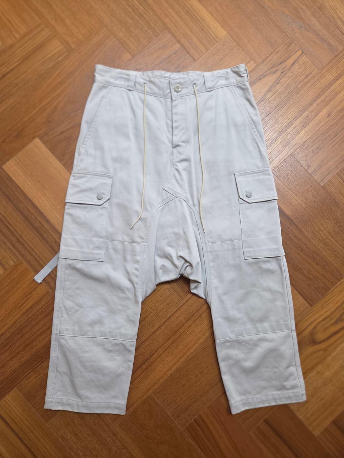 후미토간류 라이트 베이지 카고 배기팬츠 상품이미지1