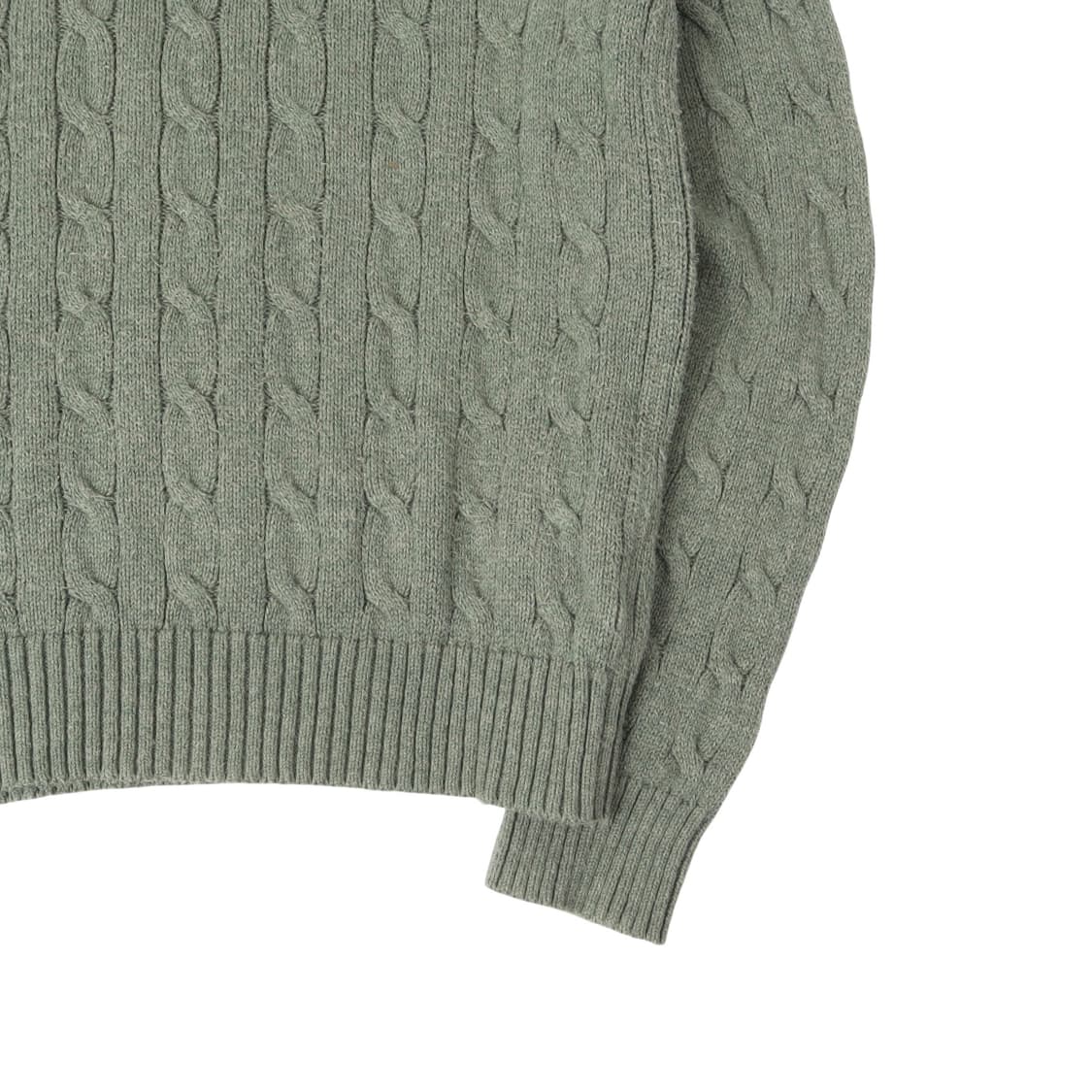 폴로 랄프로렌 그린 코튼 케이블 니트 스웨터 상품이미지4