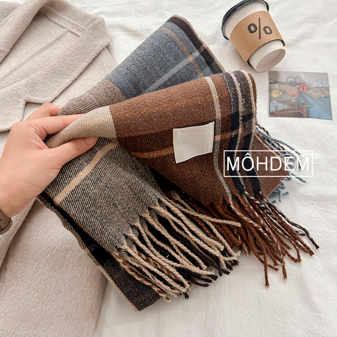 [Uinsex] 겨울 체크 머플러 2컬러 상품이미지4