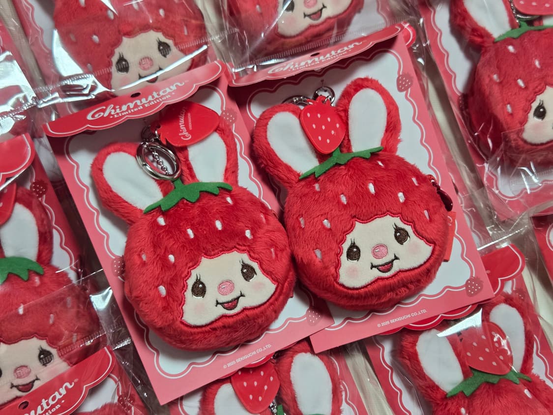 몬치치 한정 딸기 치무탄 지갑 파우치 키링 상품이미지2