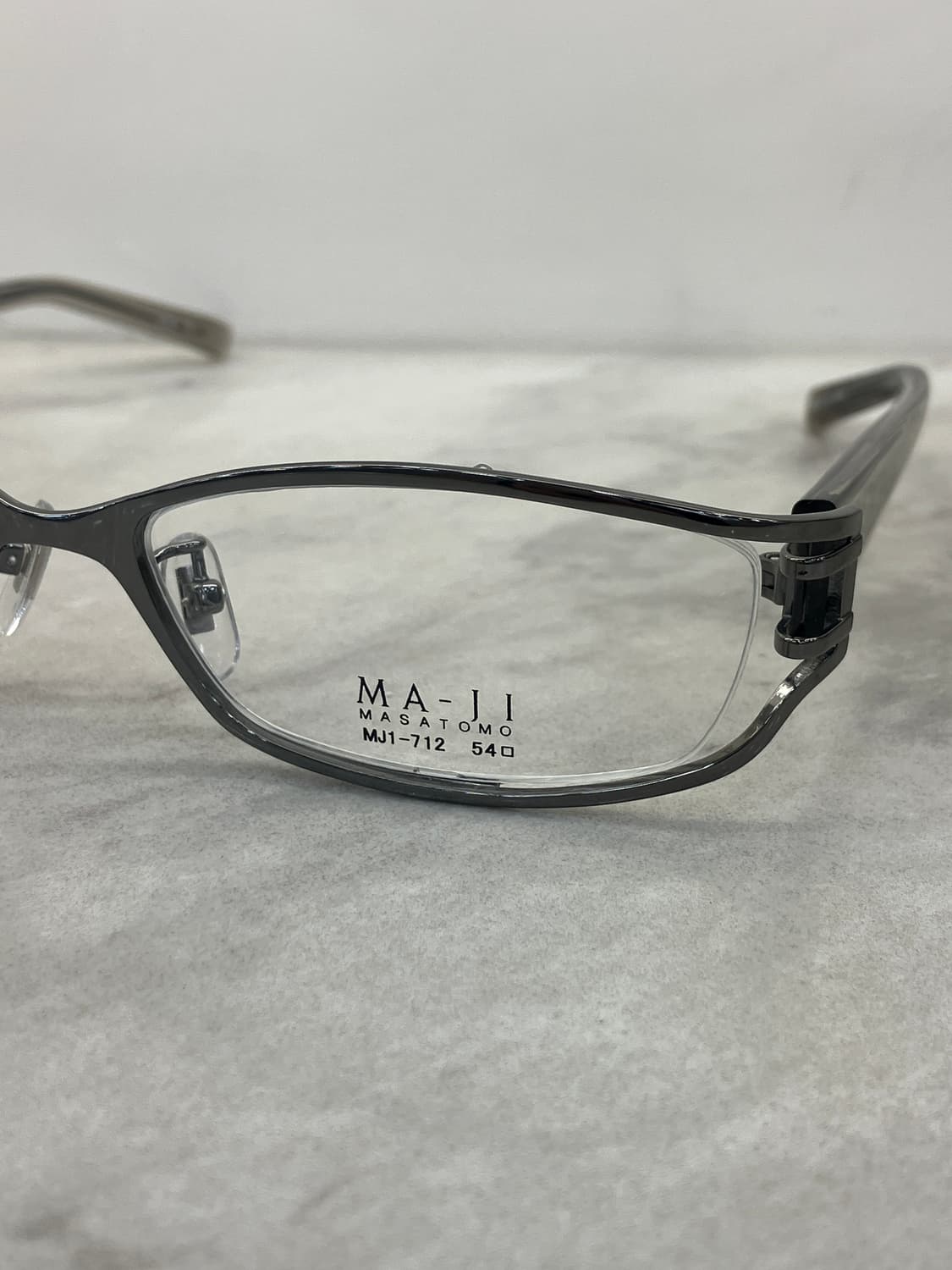 마지 마사토모 MAJI Masatomo 딥실버 스퀘어 와이어 메탈테 안경 상품이미지6