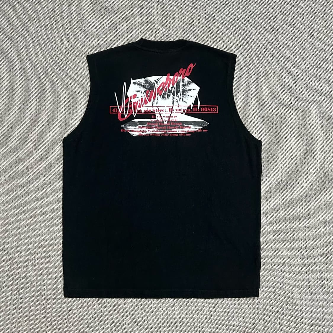 [L] Gainsboro 게인스보로 블랙 라운드 나시 상품이미지2