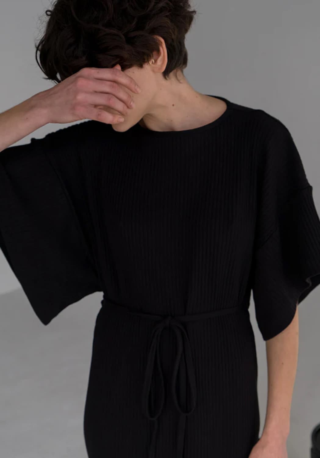 베이스레인지 Baserange Clair Dress  Black/S 상품이미지5