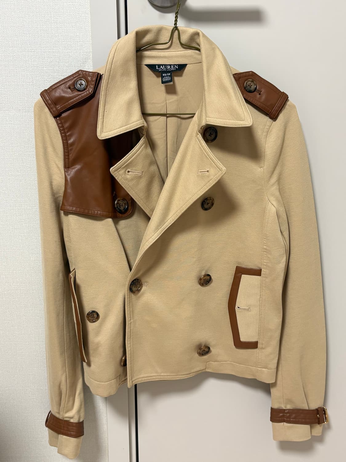 Lauren 레더 미니 트렌치 코트 상품이미지1