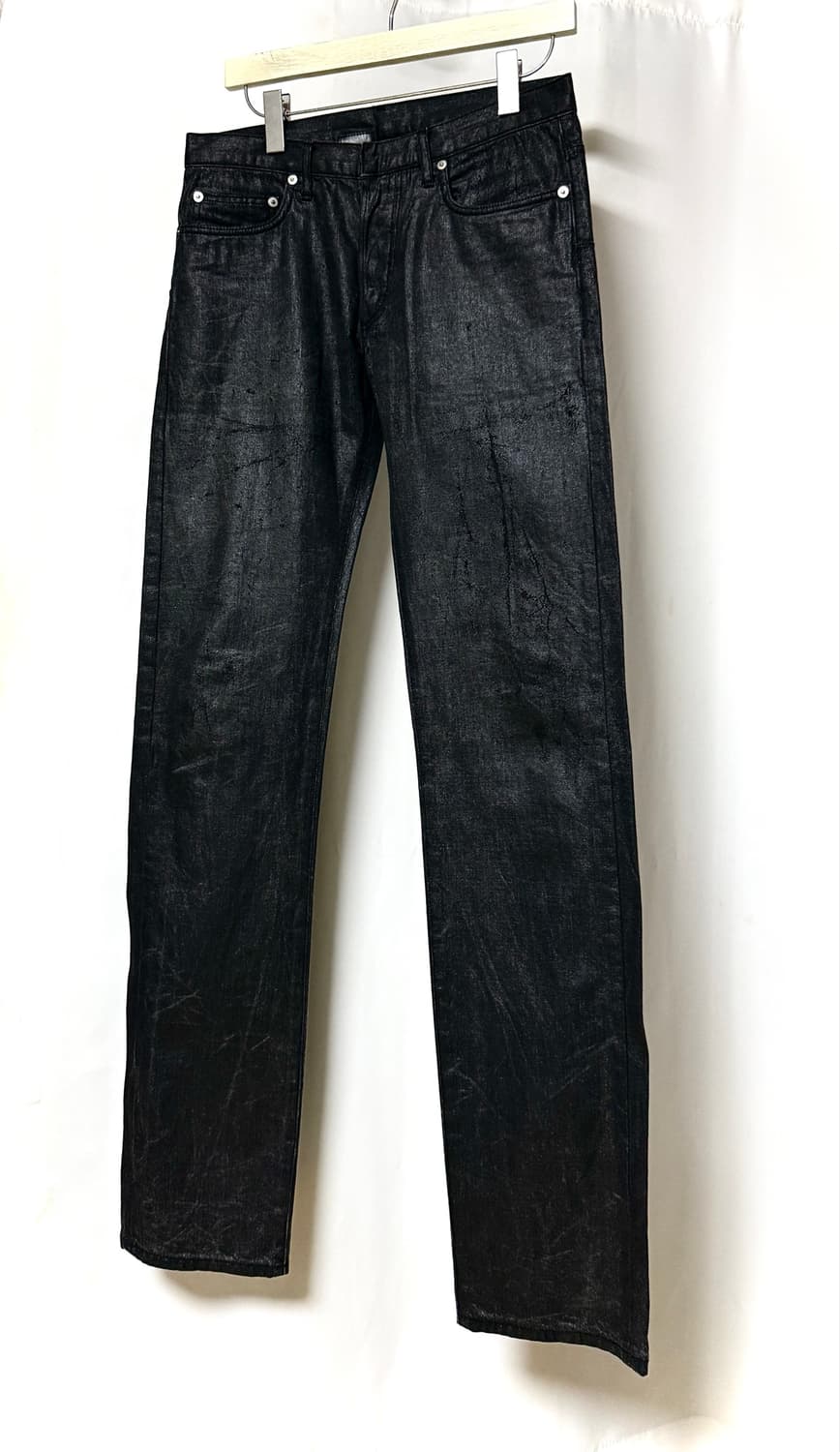 Dior Homme 06s Crashed Waxed Denim Pants 상품이미지1
