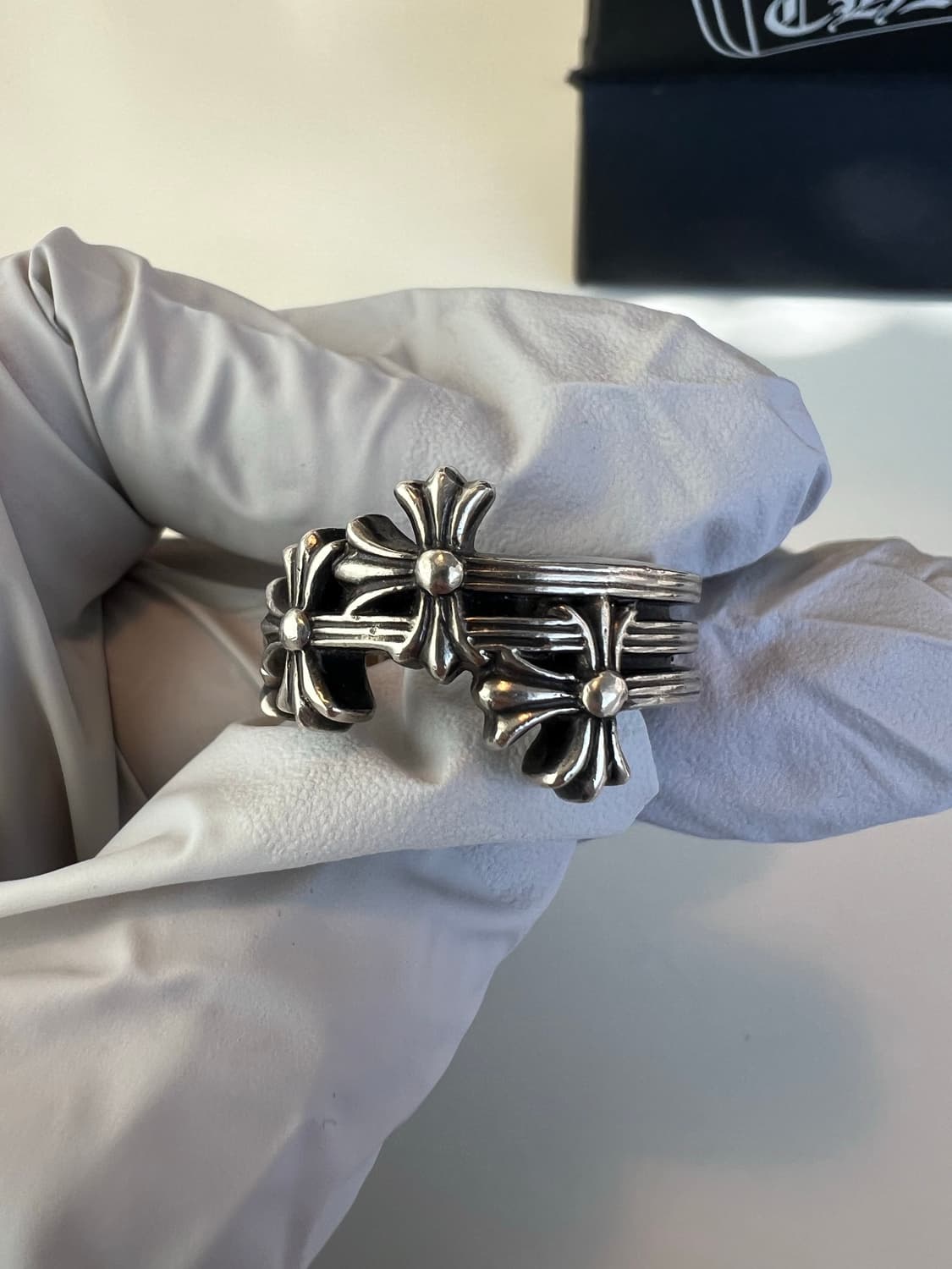 [us8] 크롬하츠 3ch 크로스링 상품이미지3